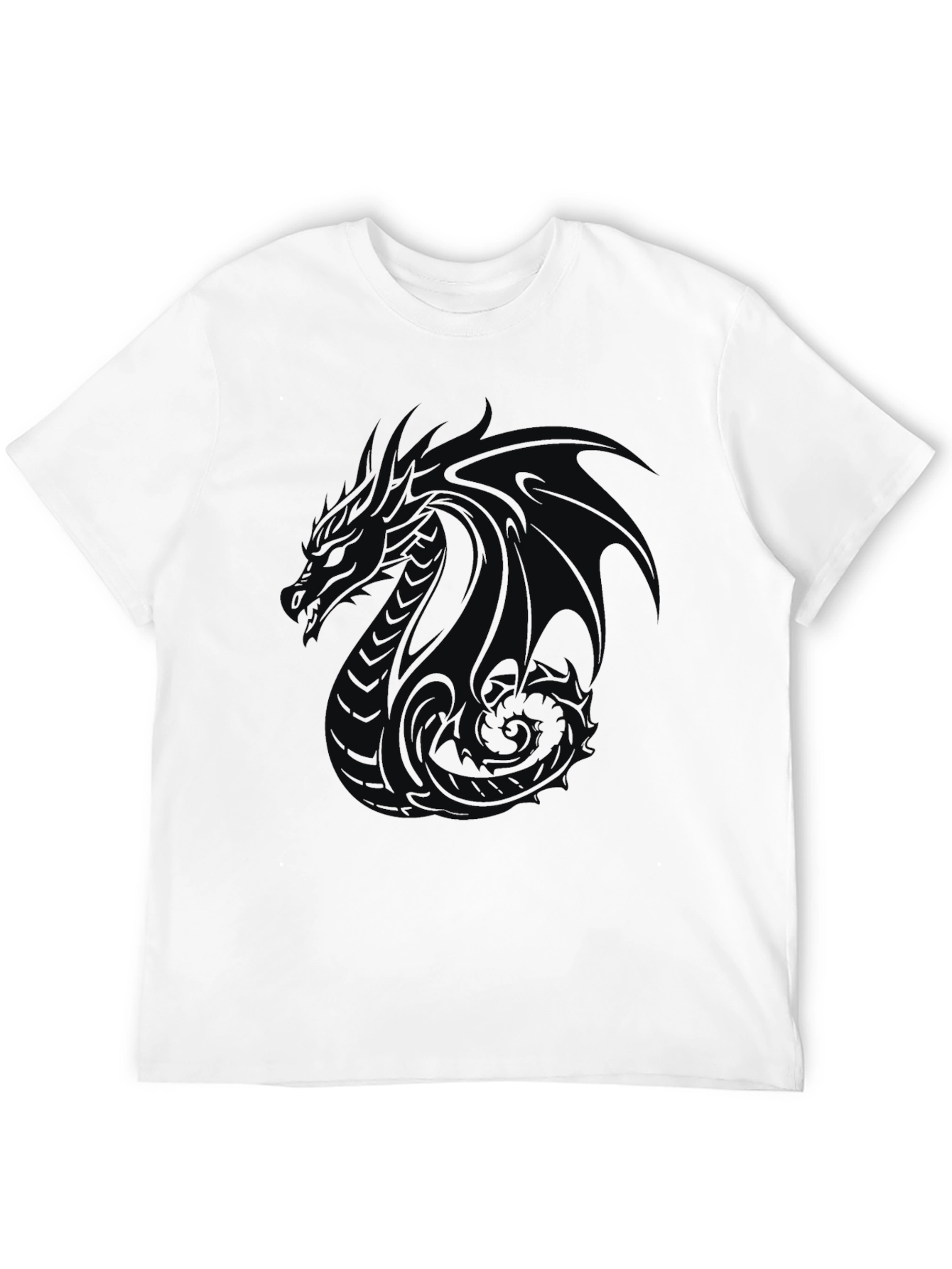 Dragon Graphic Black T-Shirt - Mens Style