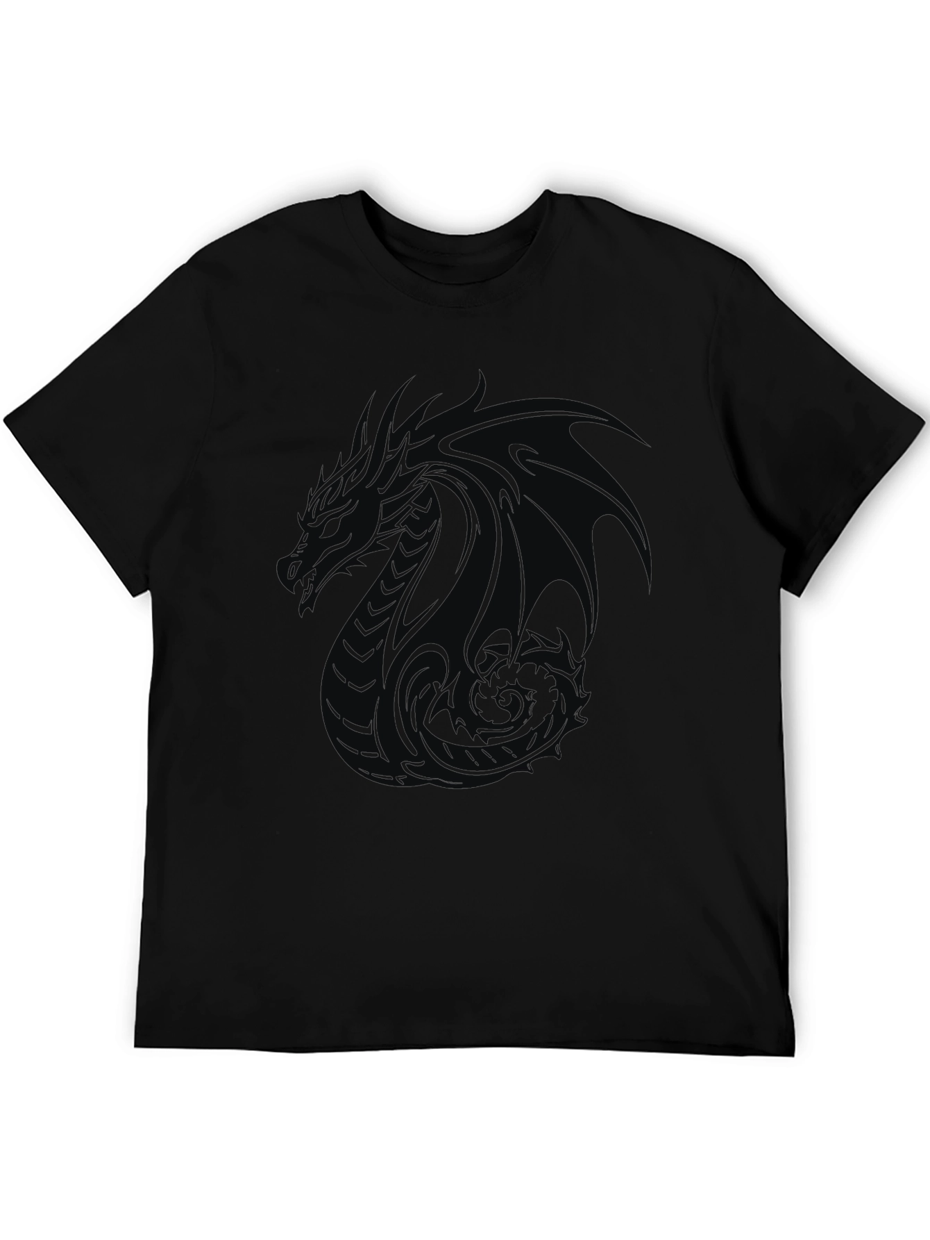 Dragon Graphic Black T-Shirt - Mens Style