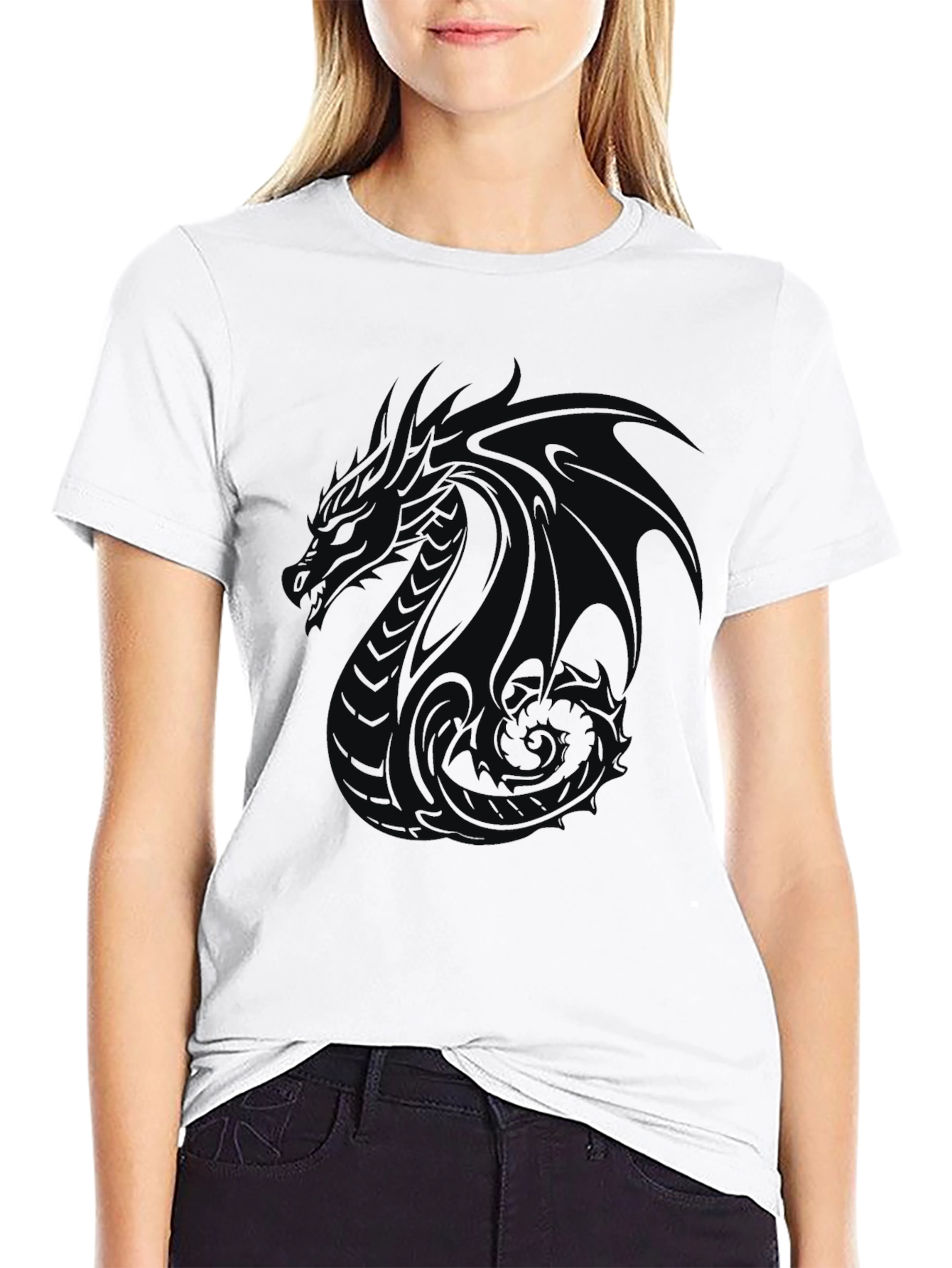 Dragon Graphic Black T-Shirt - Mens Style