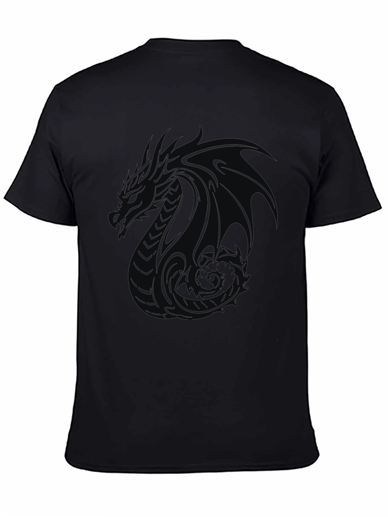 Dragon Graphic Black T-Shirt - Mens Style