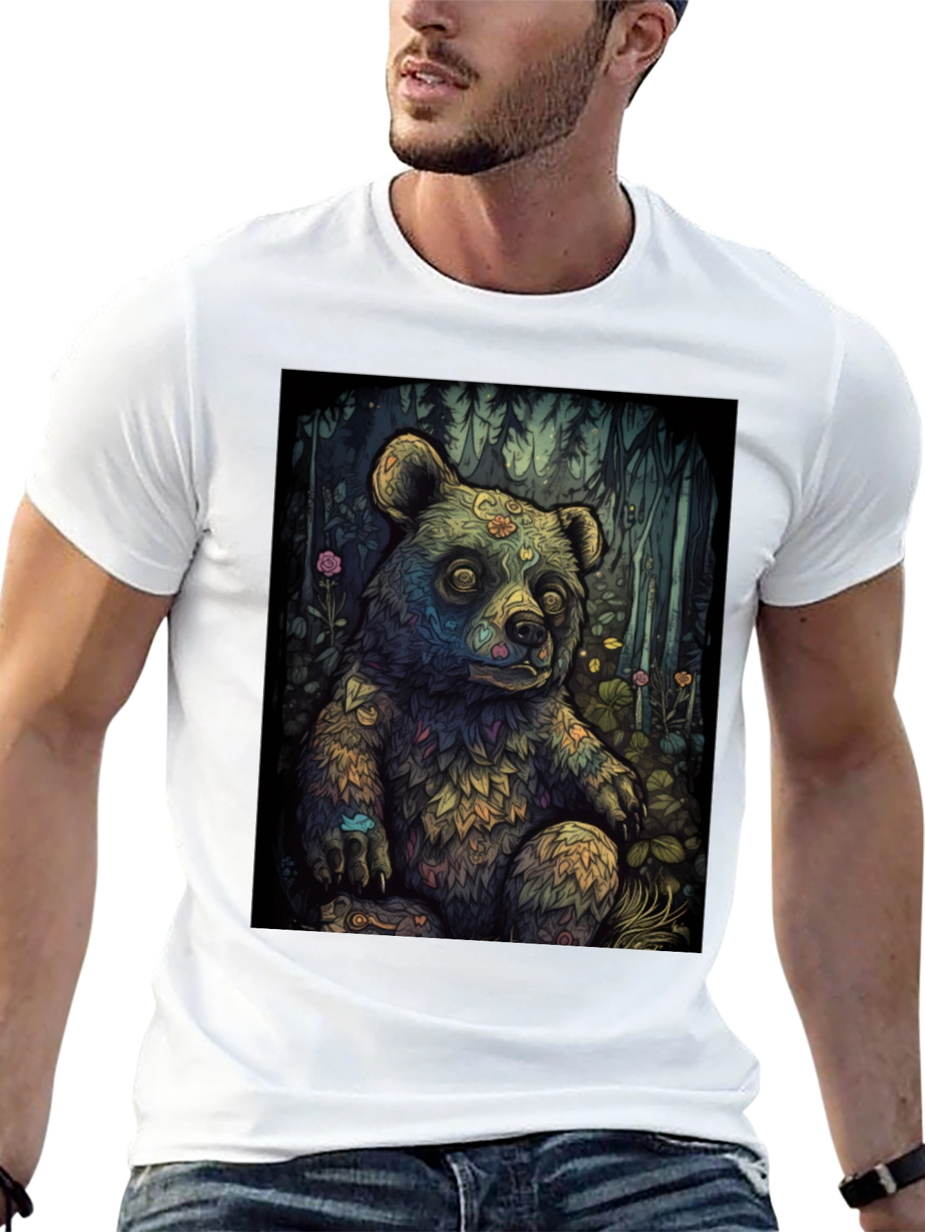 Psychedelic Bear Graphic Tee