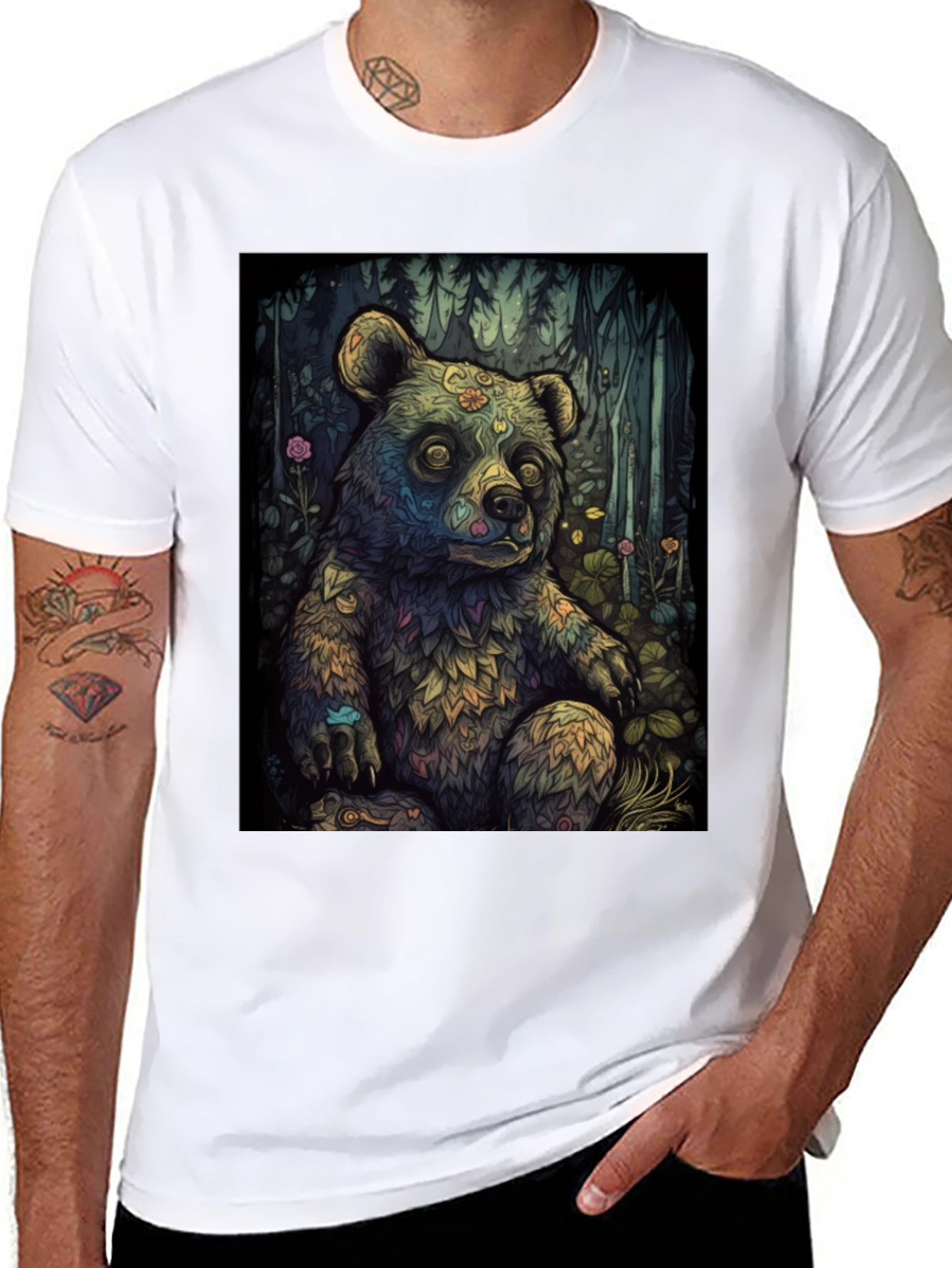 Psychedelic Bear Graphic Tee