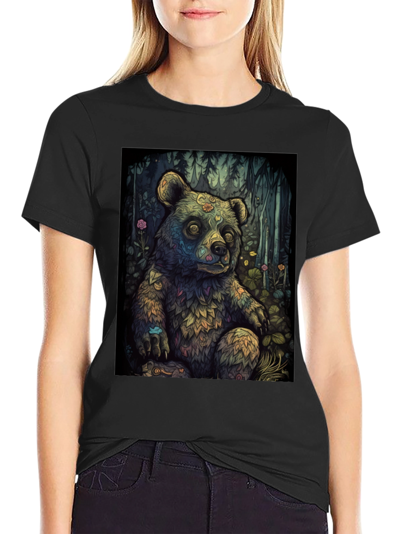 Psychedelic Bear Graphic Tee
