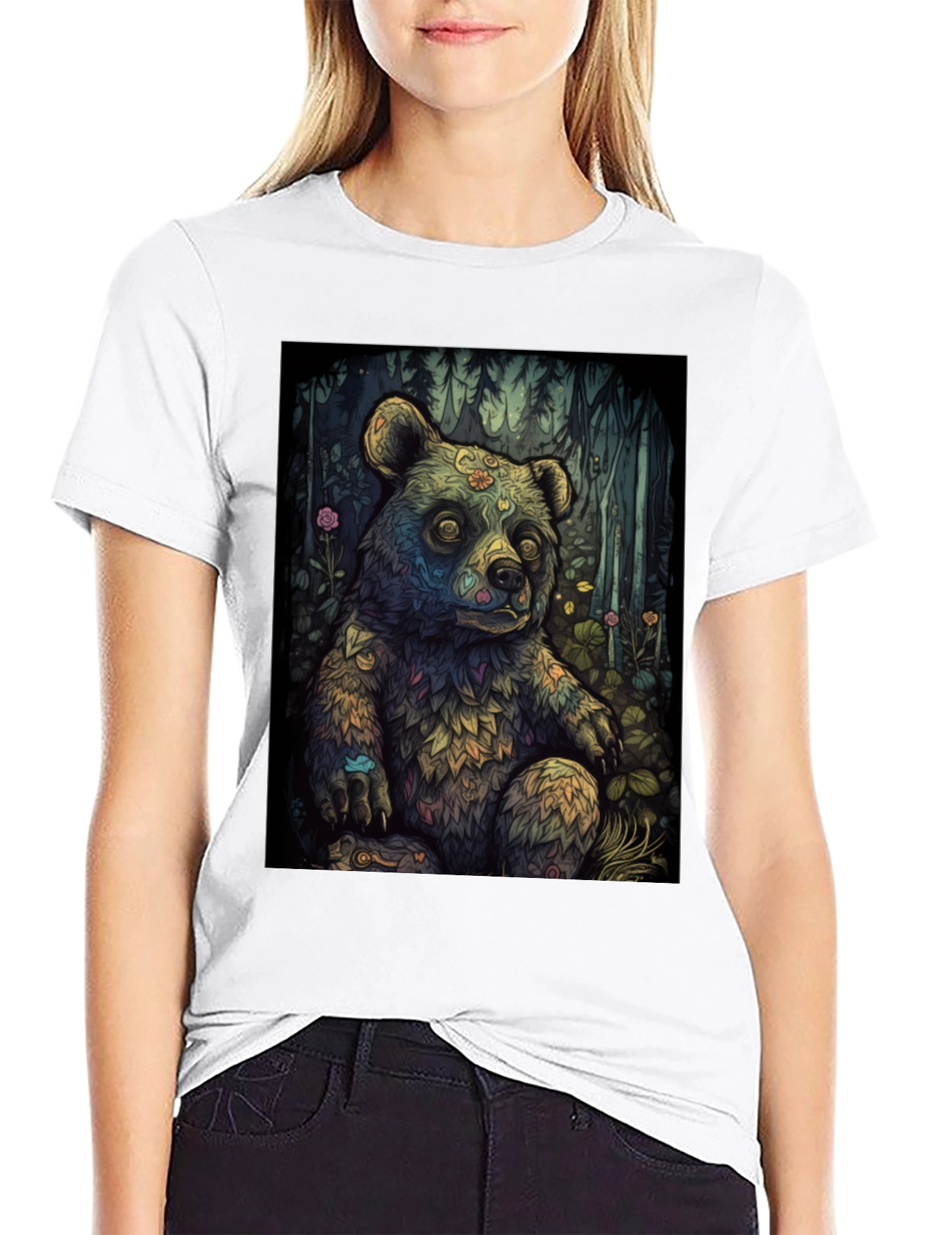 Psychedelic Bear Graphic Tee
