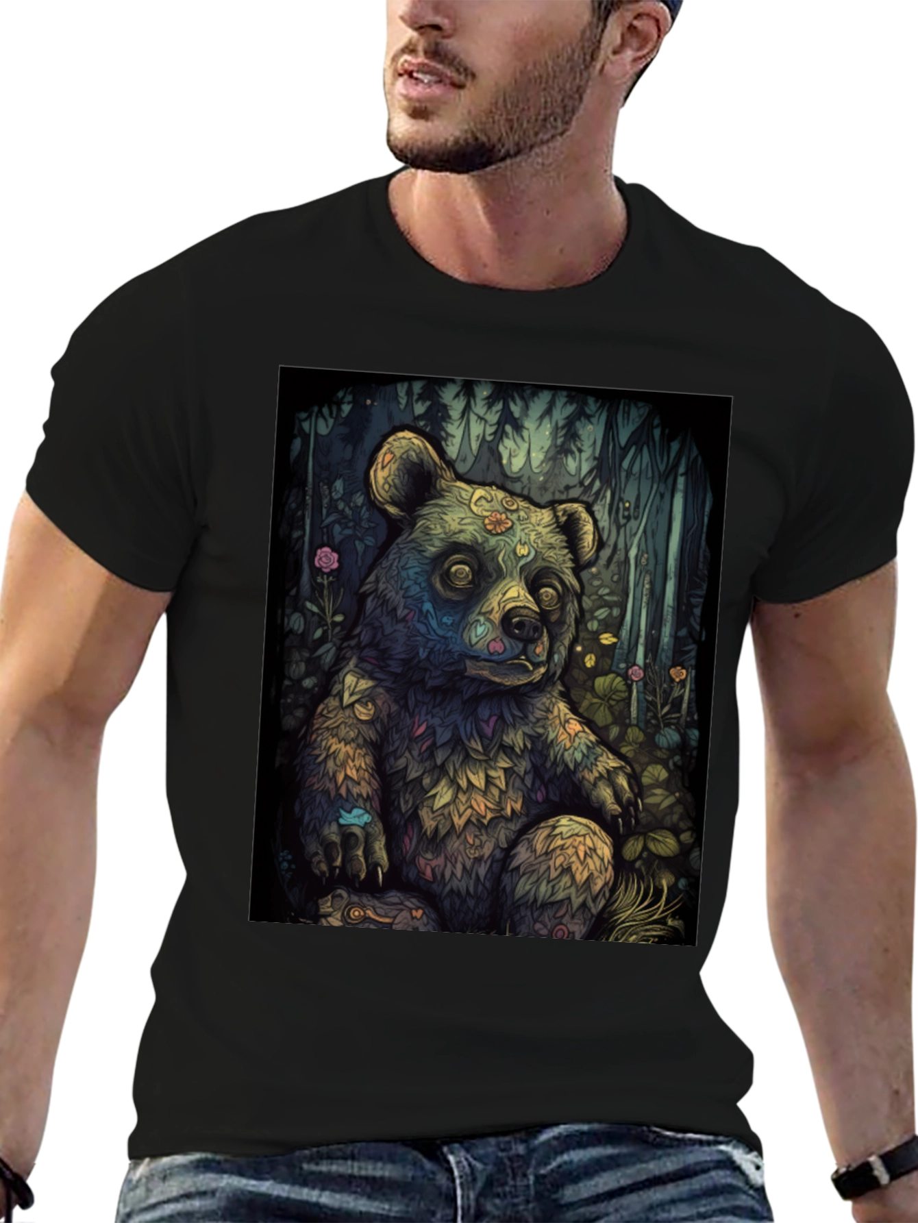 Psychedelic Bear Graphic Tee