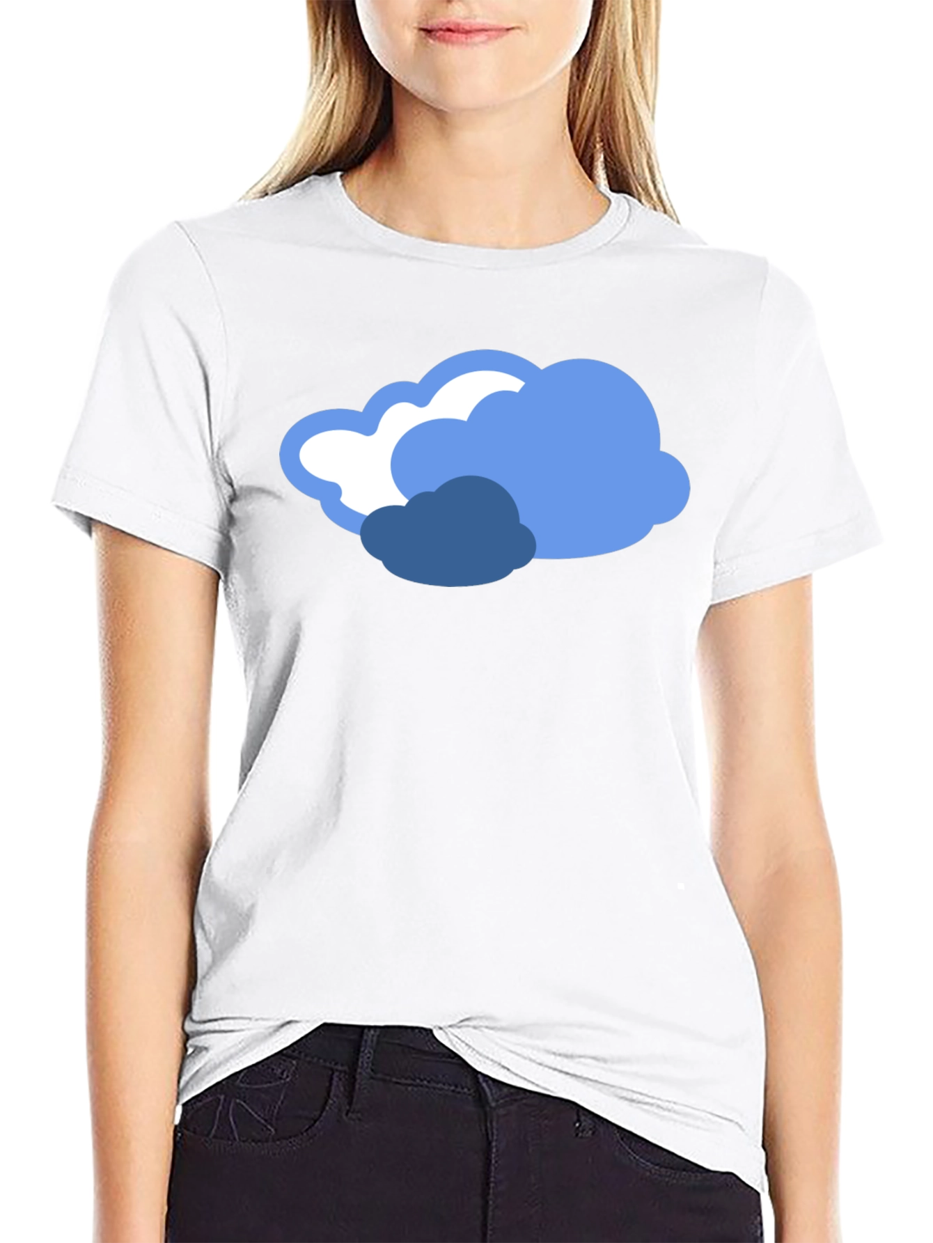 Cloud Graphic Black T-Shirt