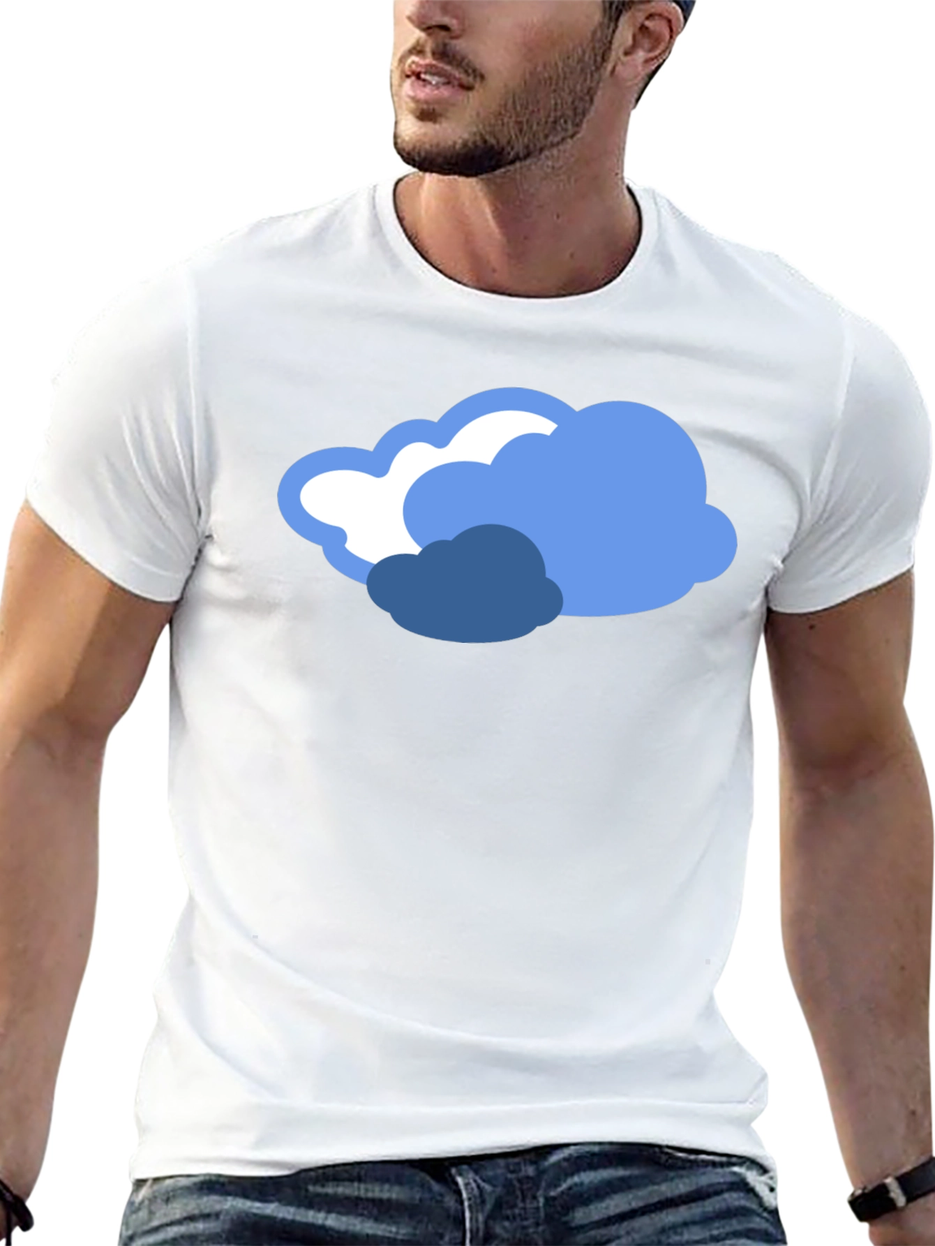 Cloud Graphic Black T-Shirt