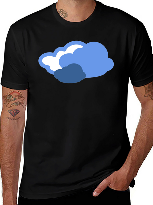 Cloud Graphic Black T-Shirt