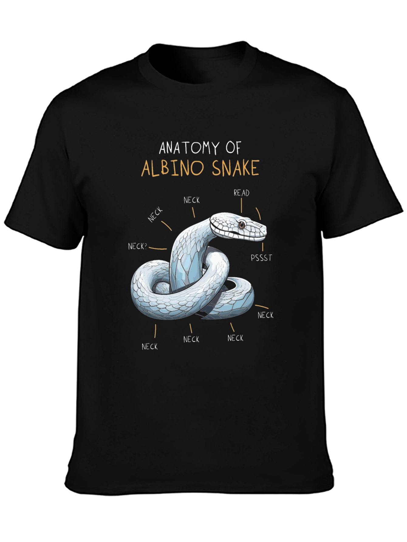 Anatomy of Albino Snake T-Shirt
