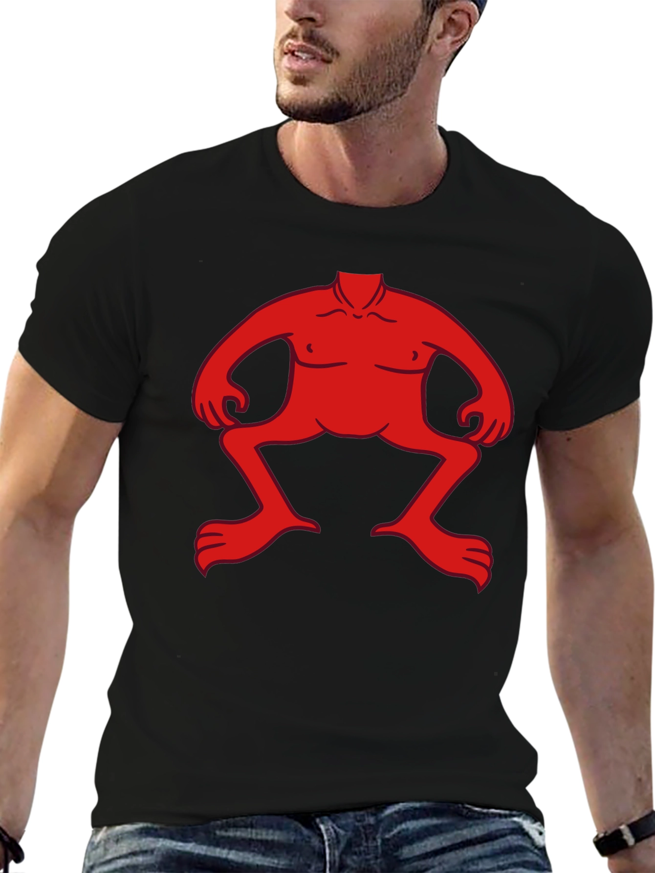 Red Figure Black T-Shirt