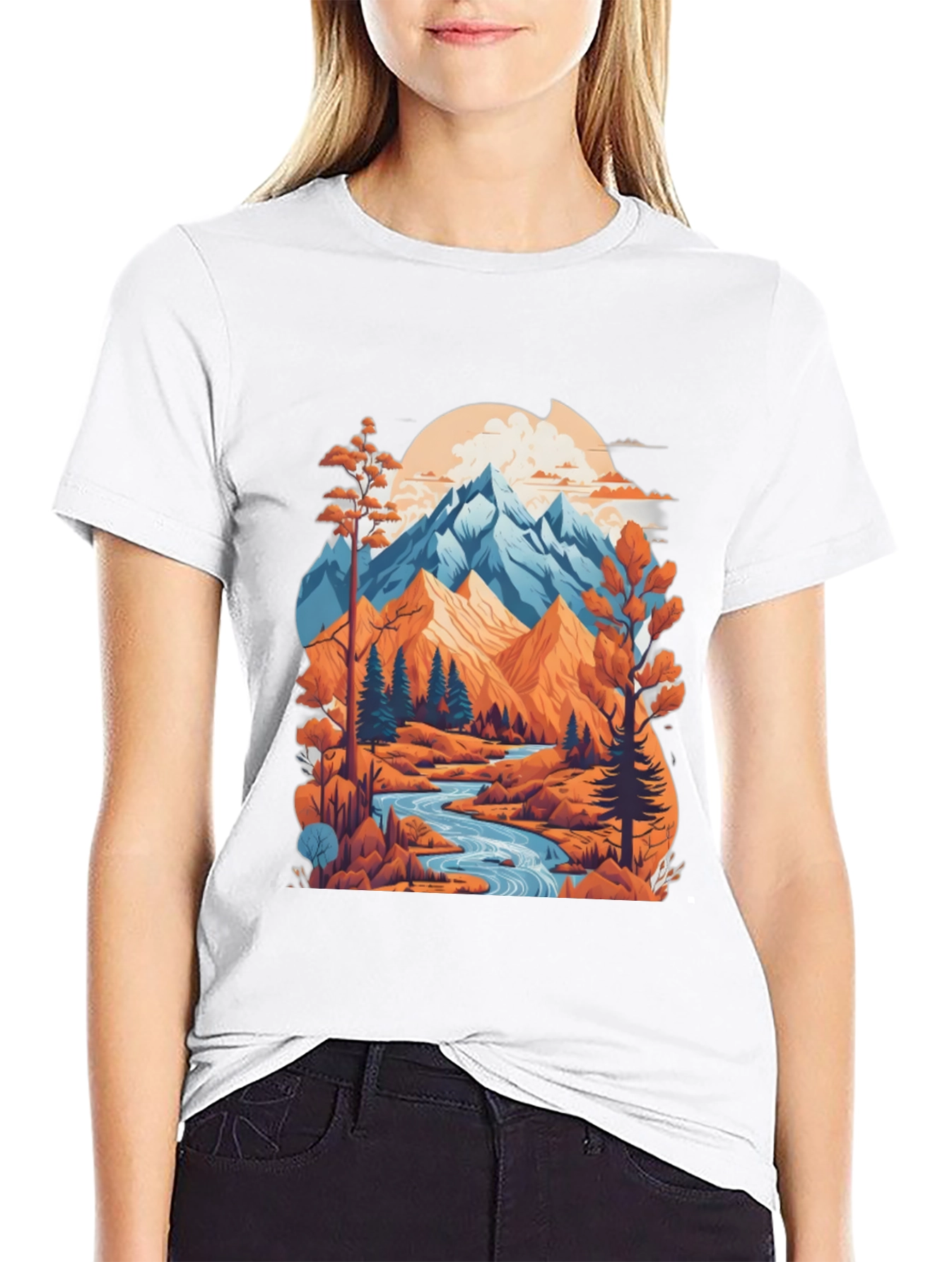 Mountain River Graphic Tee