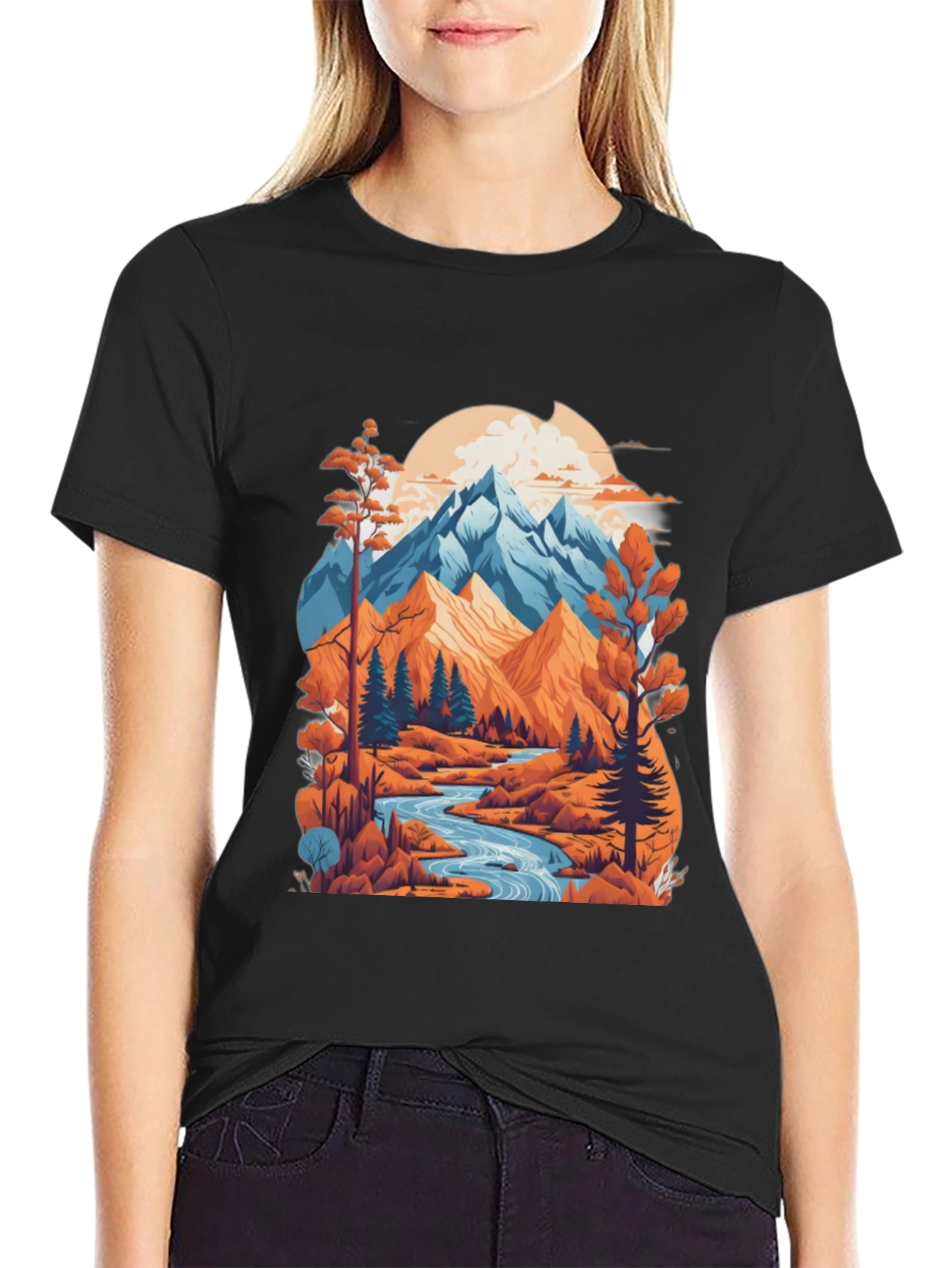 Mountain River Graphic Tee