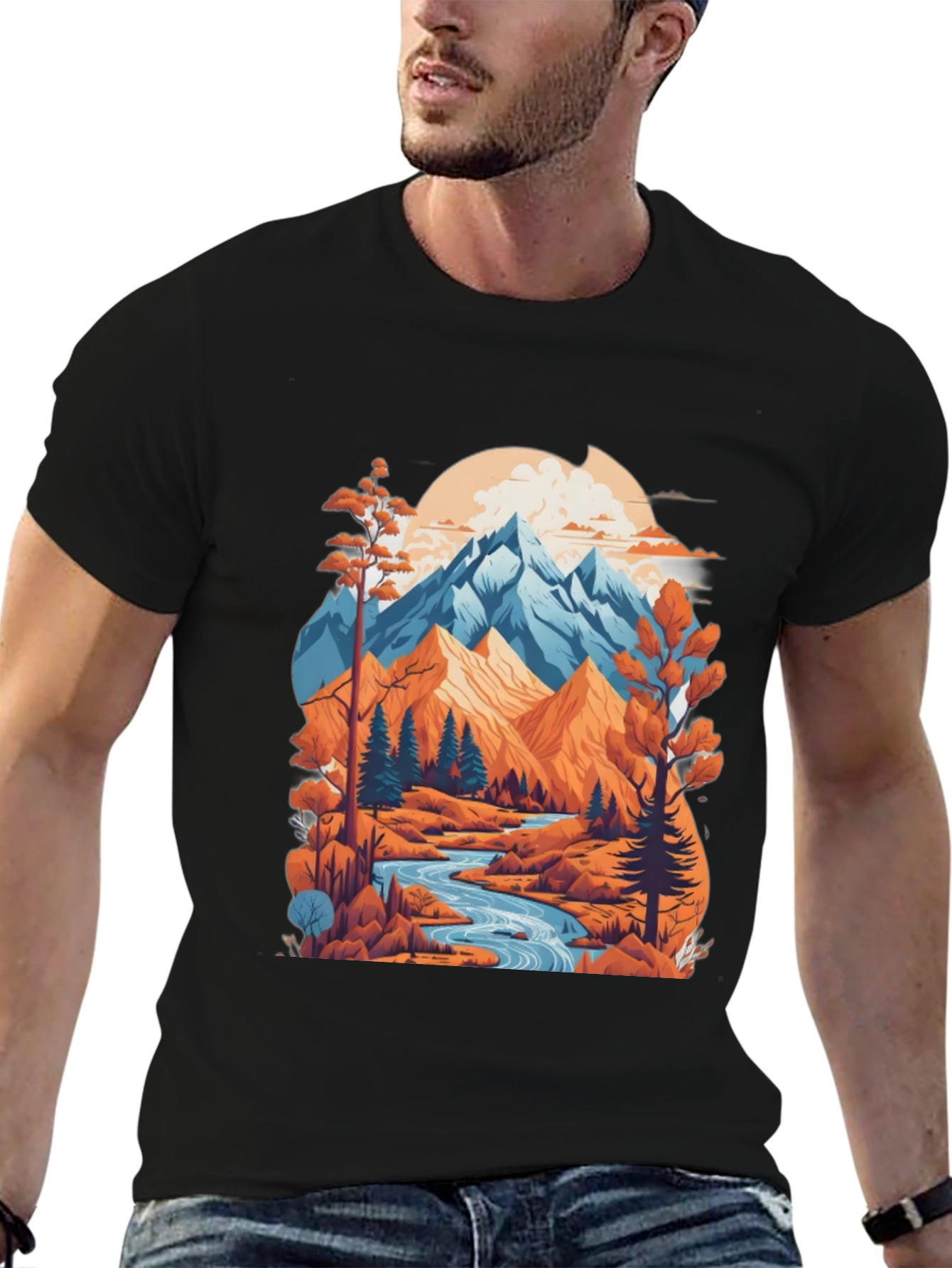 Mountain River Graphic Tee