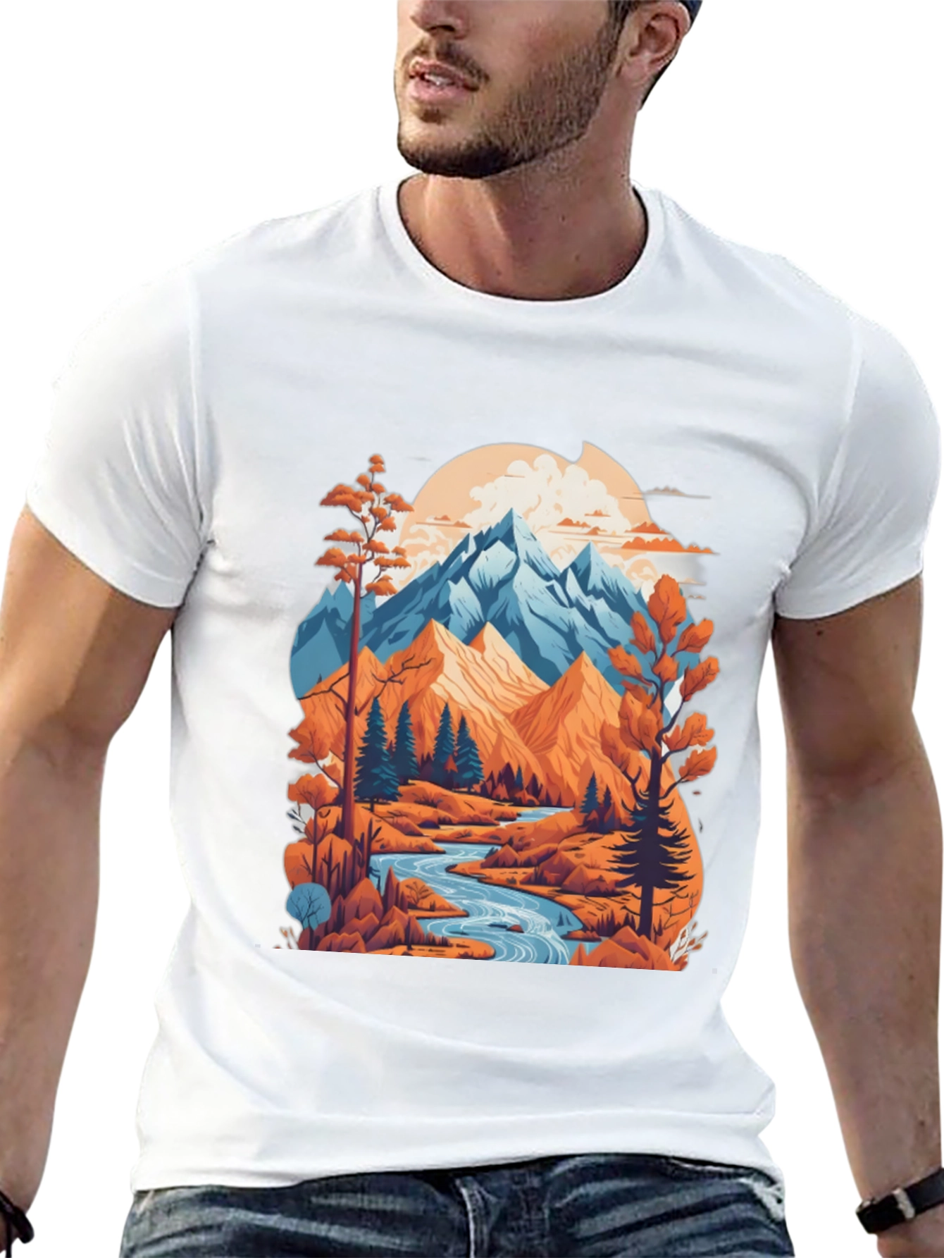 Mountain River Graphic Tee