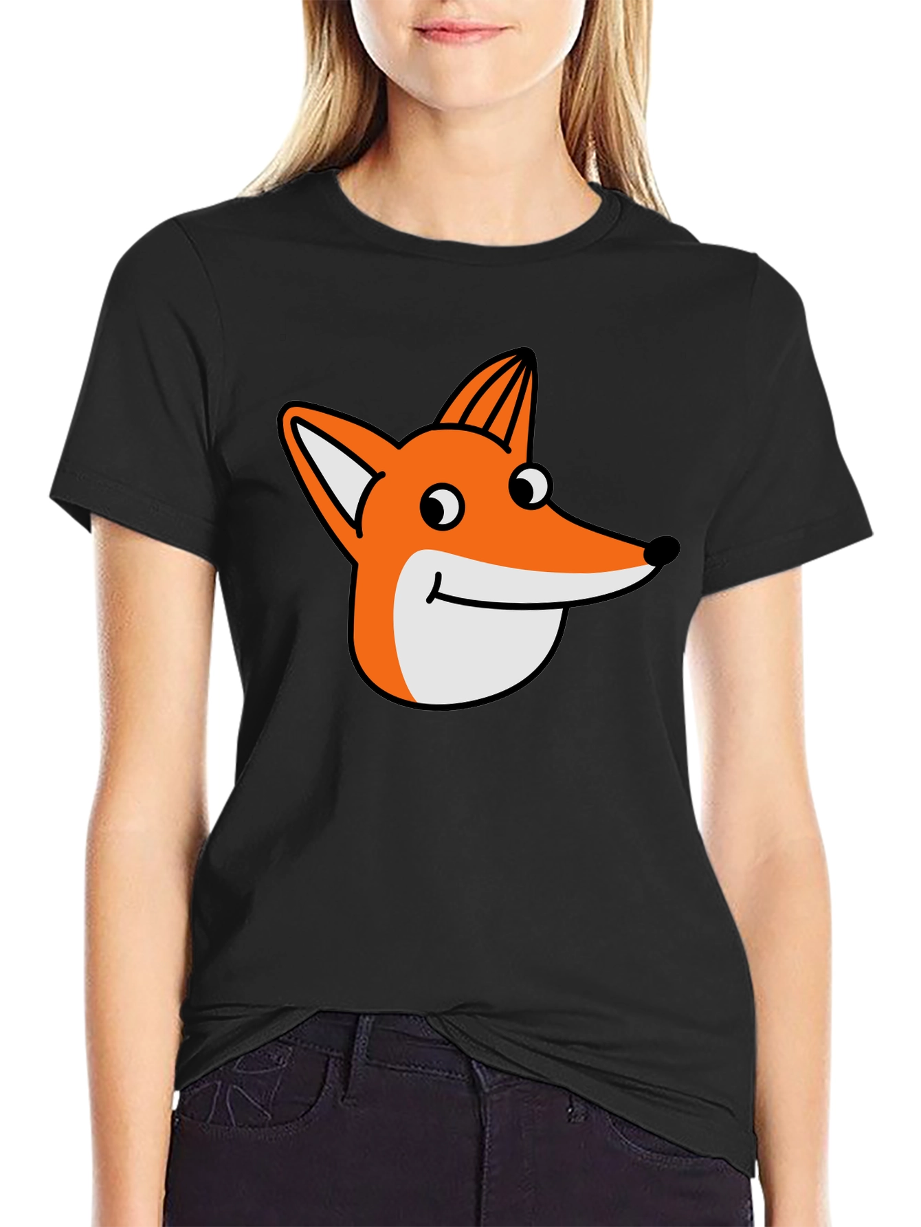 Fox Graphic T-Shirt - Mens Black Tee