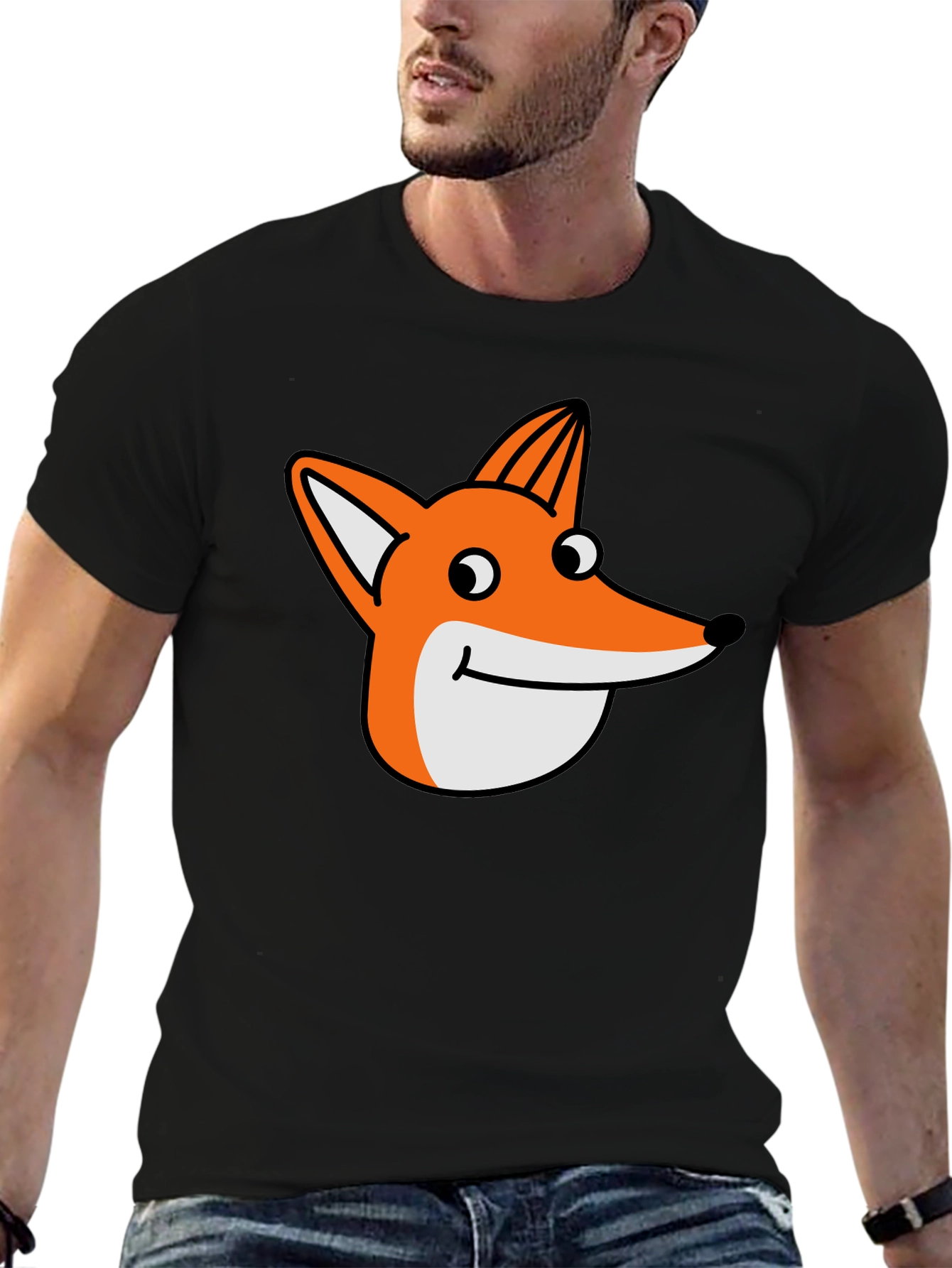 Fox Graphic T-Shirt - Mens Black Tee