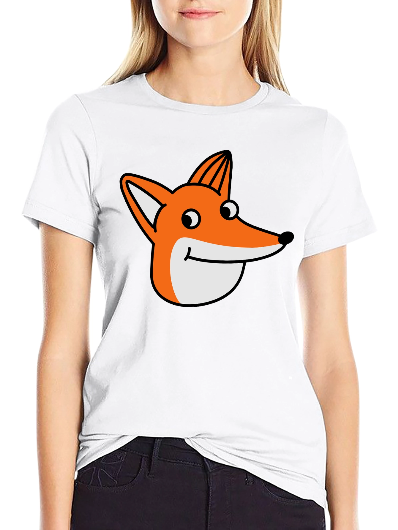 Fox Graphic T-Shirt - Mens Black Tee