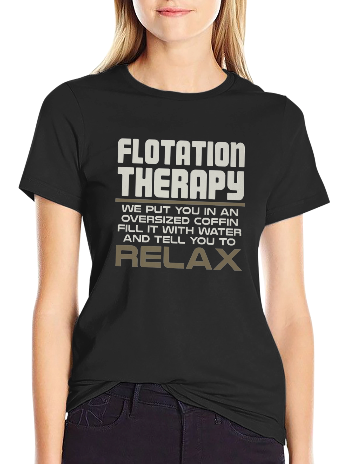 Flotation Therapy Oversized Coffin T-Shirt