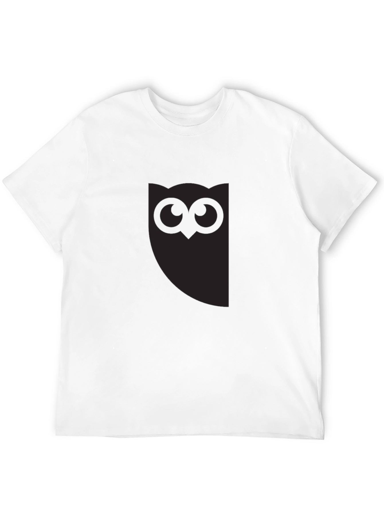 Mens Black Owl Graphic Tee - Stylish Casual Wear