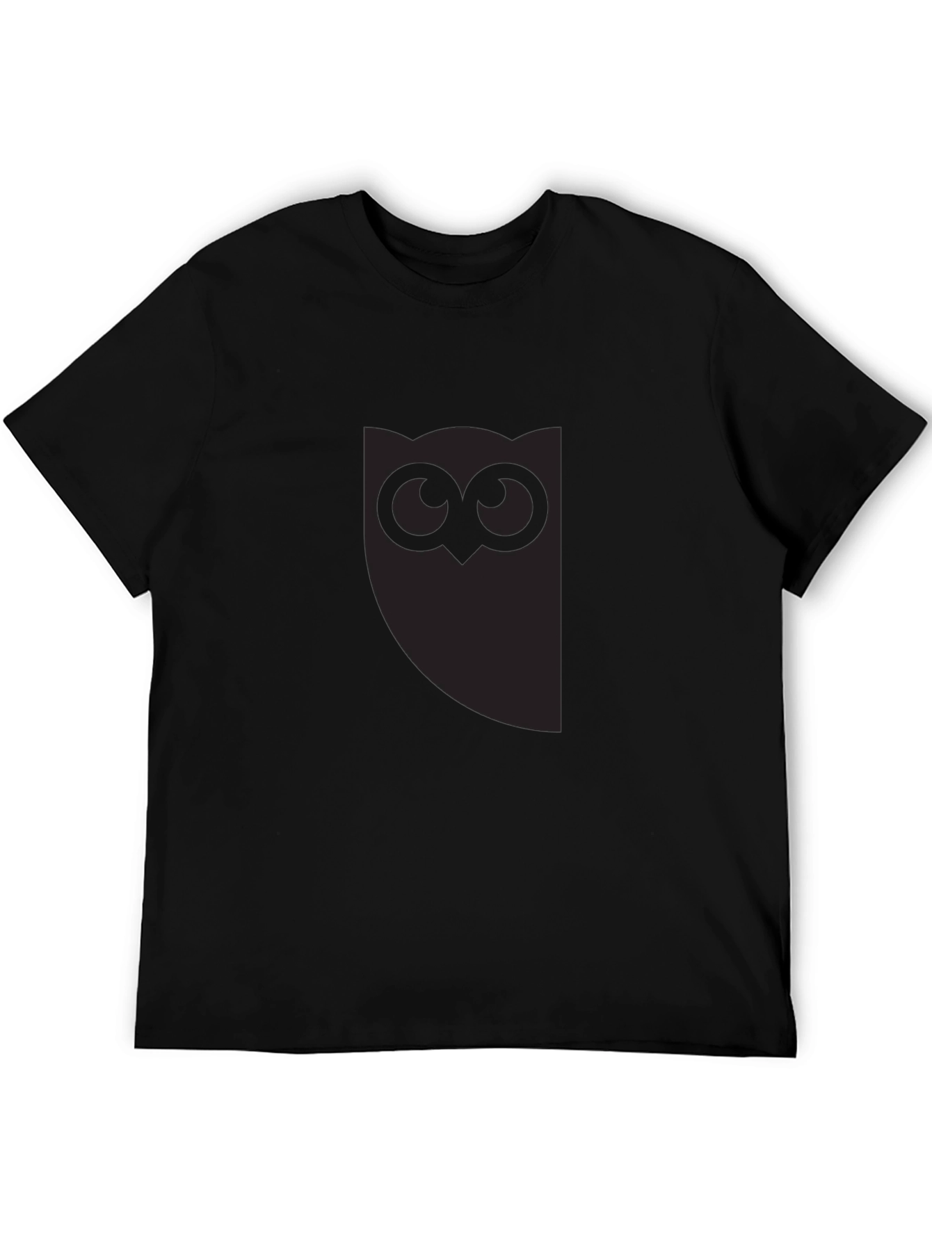 Mens Black Owl Graphic Tee - Stylish Casual Wear