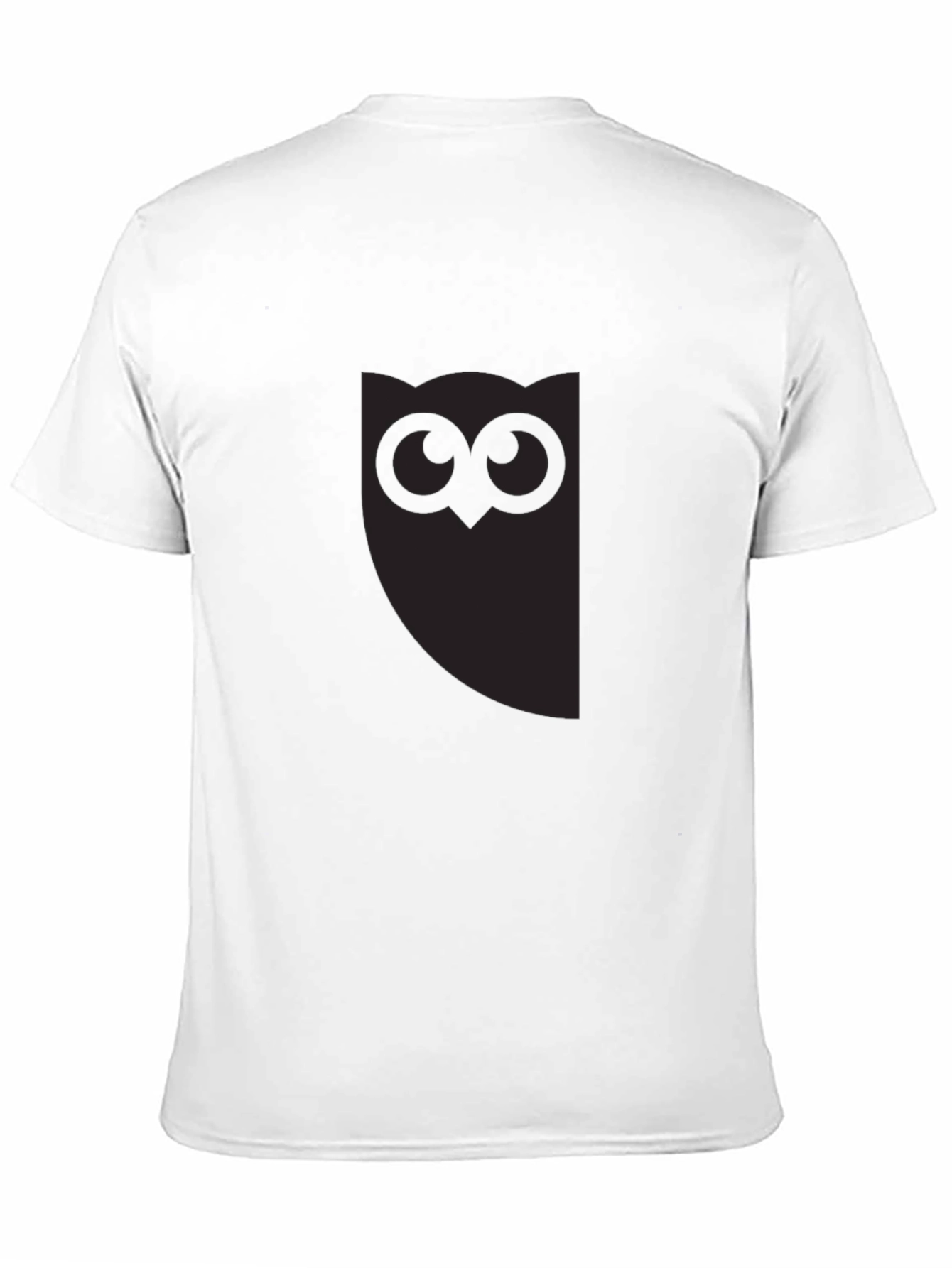 Mens Black Owl Graphic Tee - Stylish Casual Wear