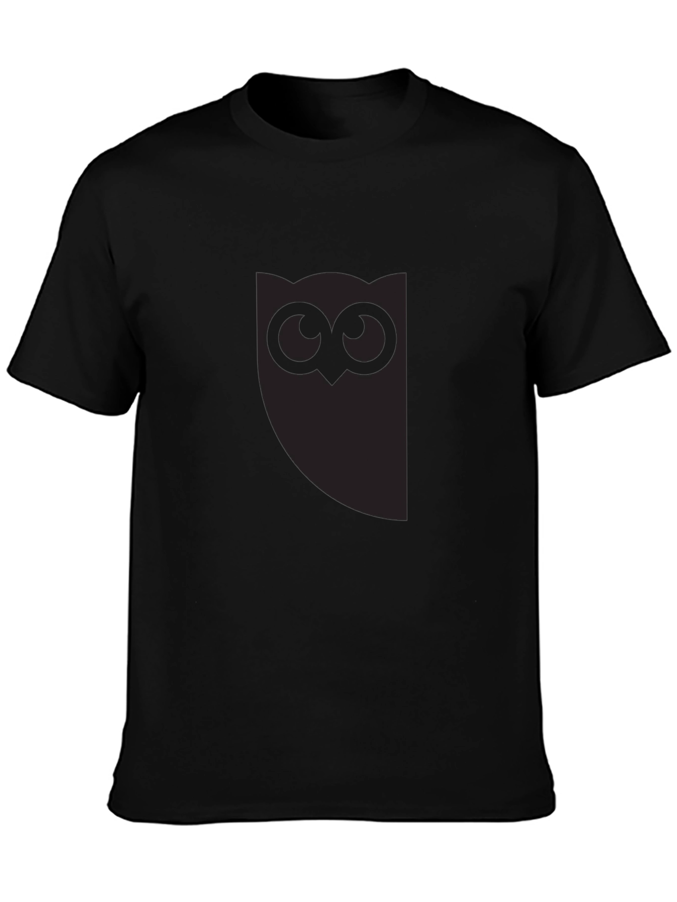 Mens Black Owl Graphic Tee - Stylish Casual Wear
