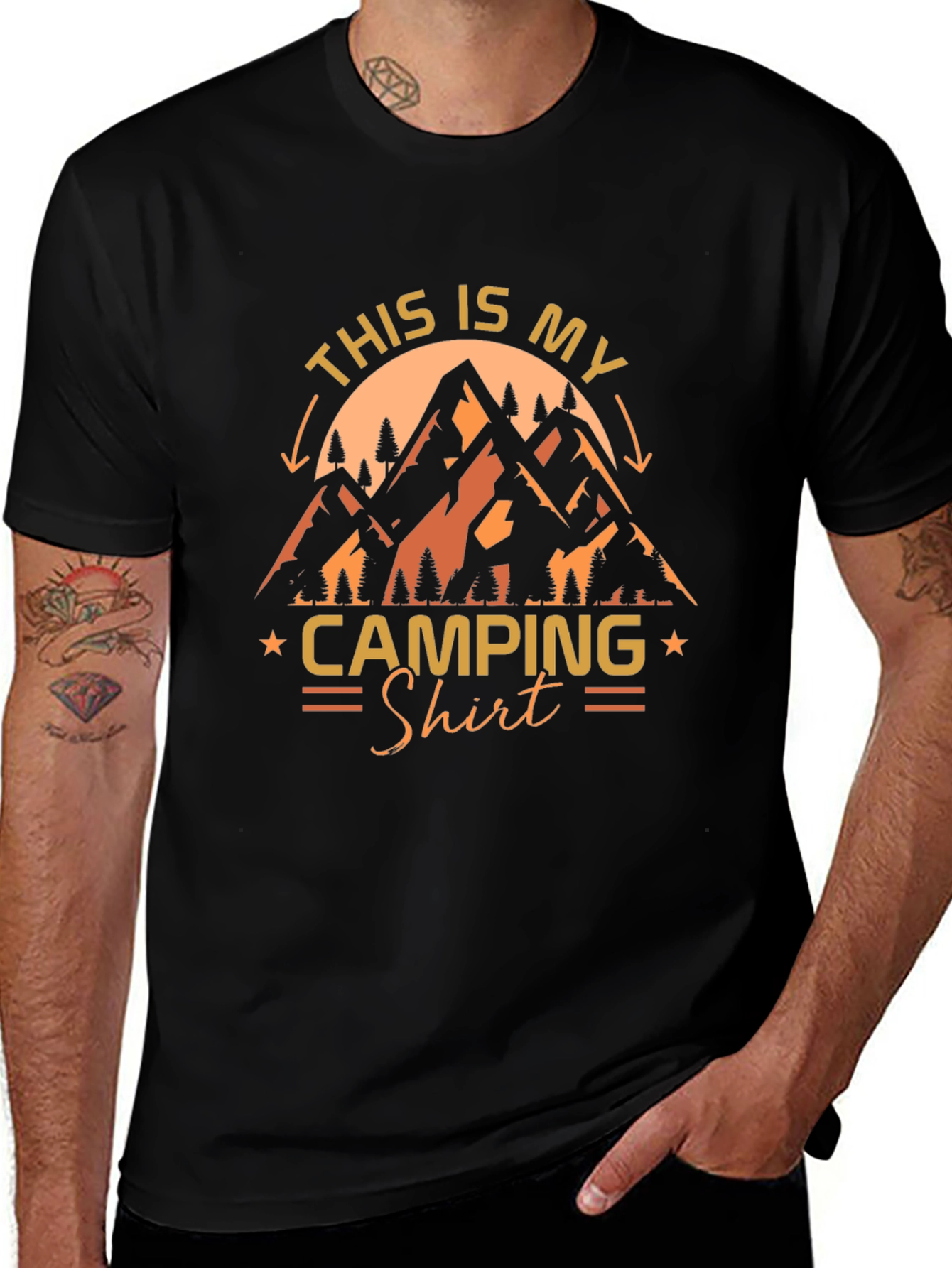 Camping Shirt - Mountain Graphic Tee