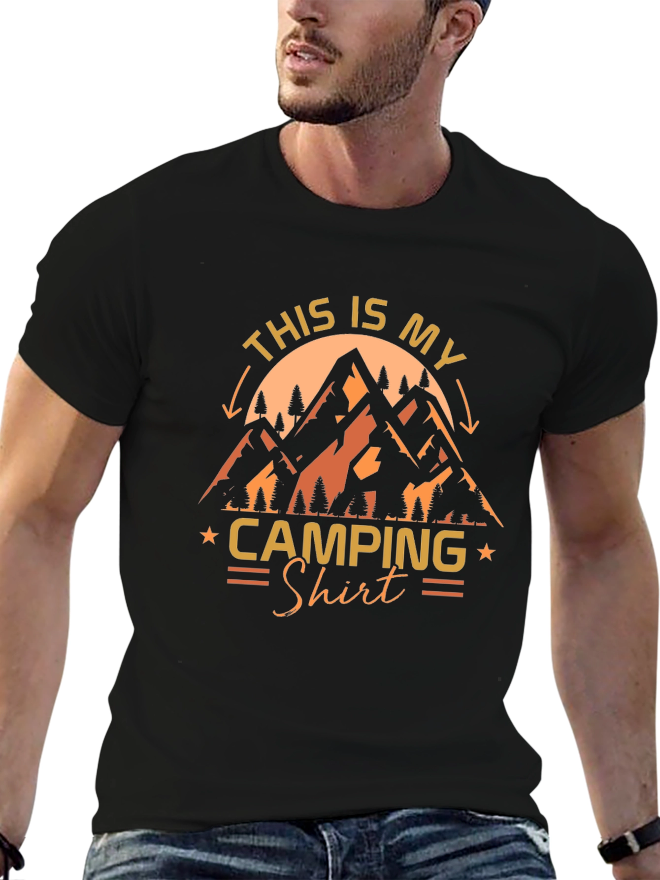 Camping Shirt - Mountain Graphic Tee