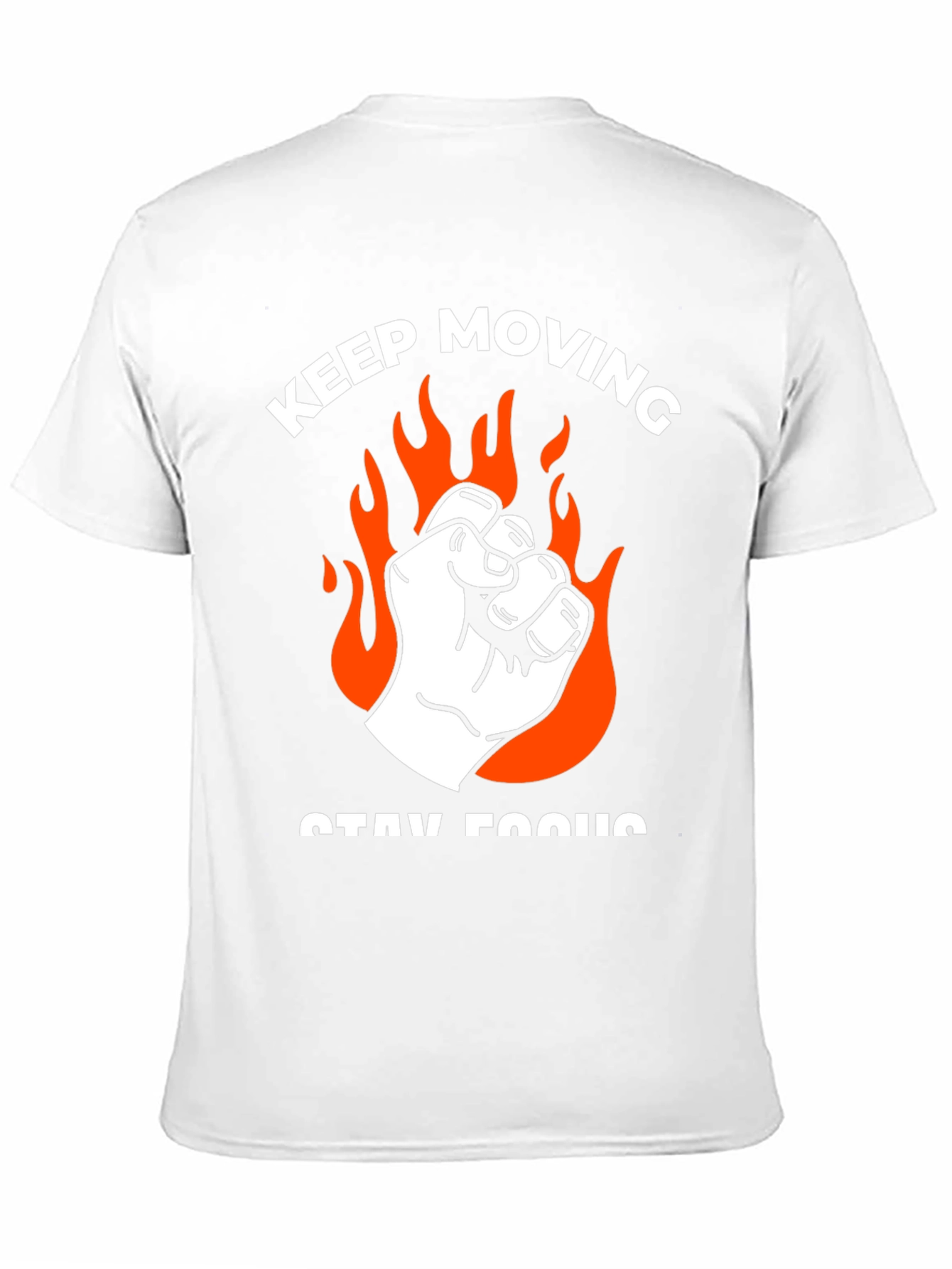 Keep Moving Graphic Tee - Black Cotton T-Shirt