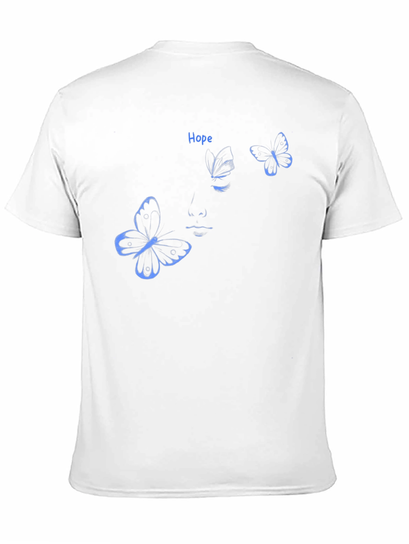 Hope Butterfly Graphic Black T-Shirt