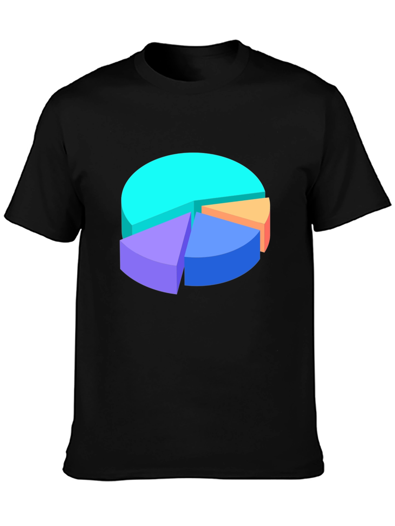 Pie Chart Graphic Tee - Data Visualization