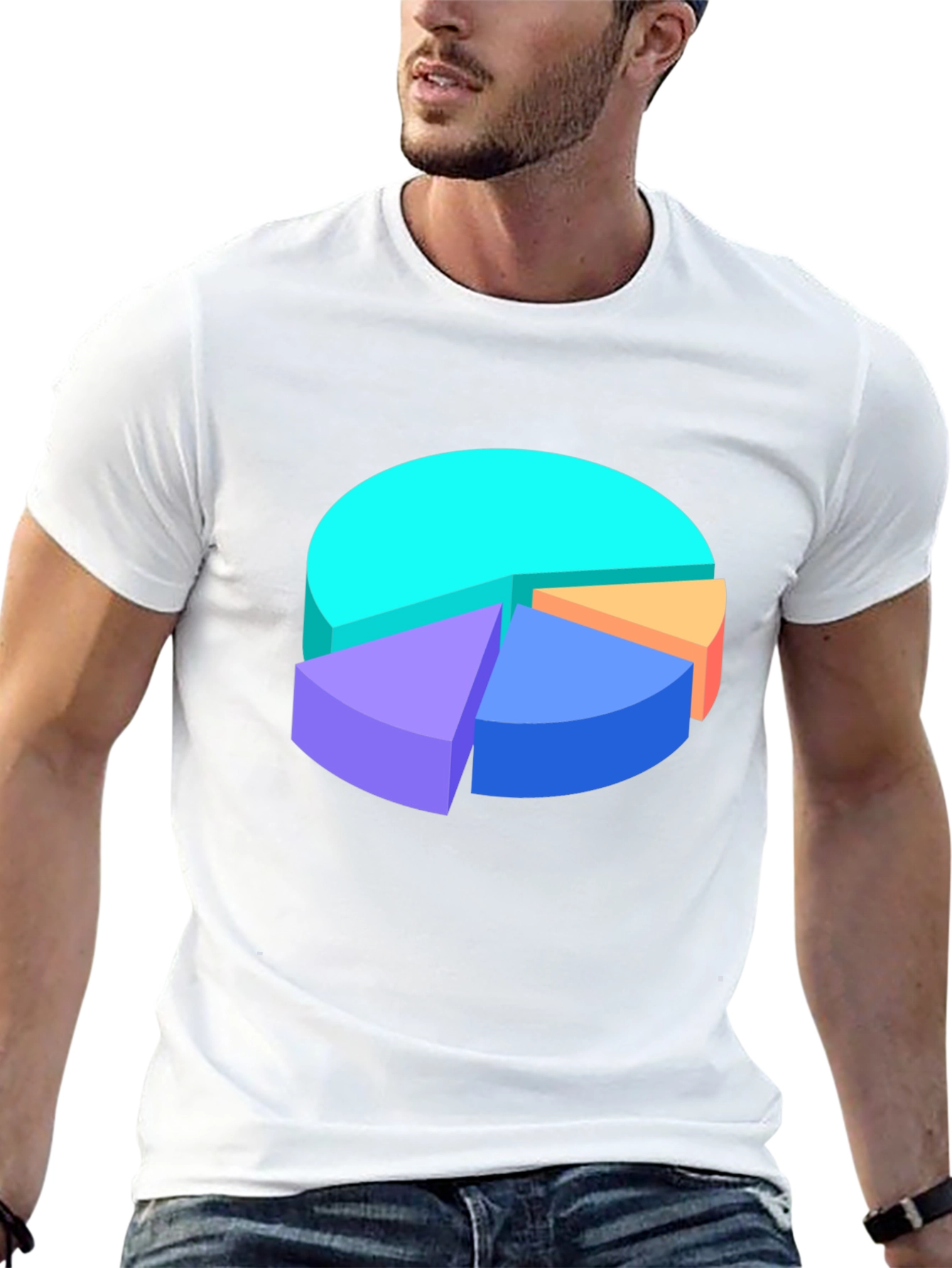 Pie Chart Graphic Tee - Data Visualization