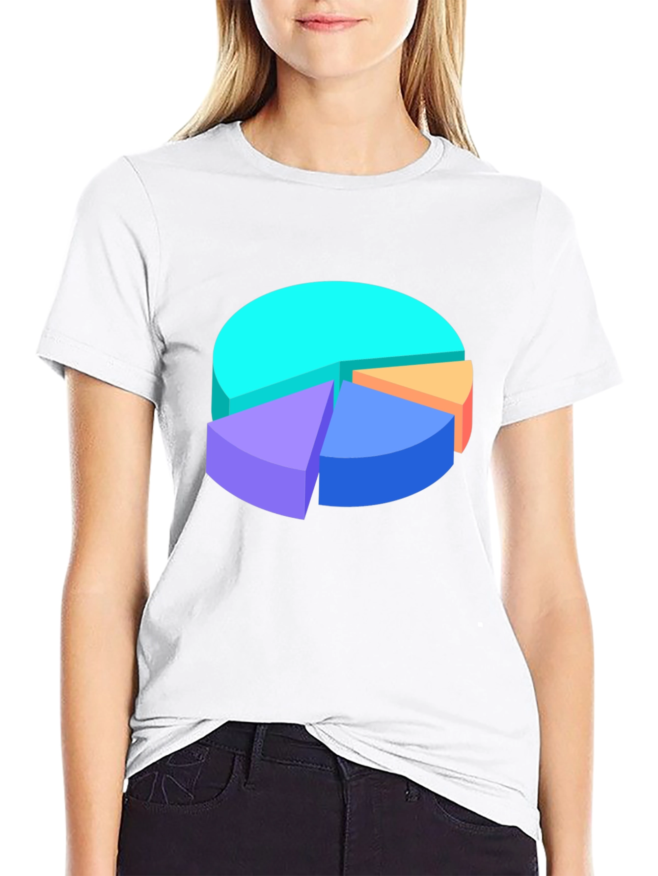 Pie Chart Graphic Tee - Data Visualization