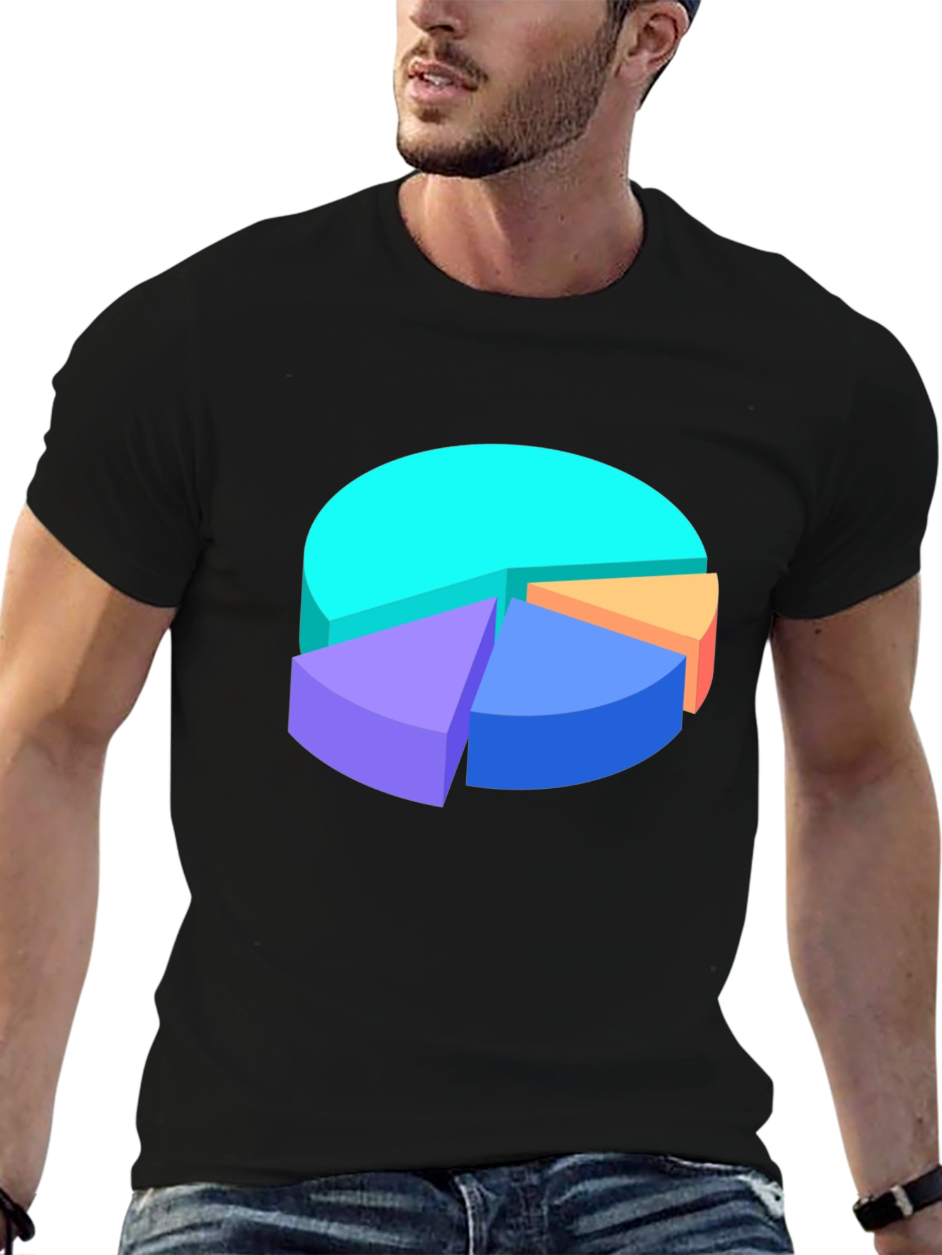 Pie Chart Graphic Tee - Data Visualization
