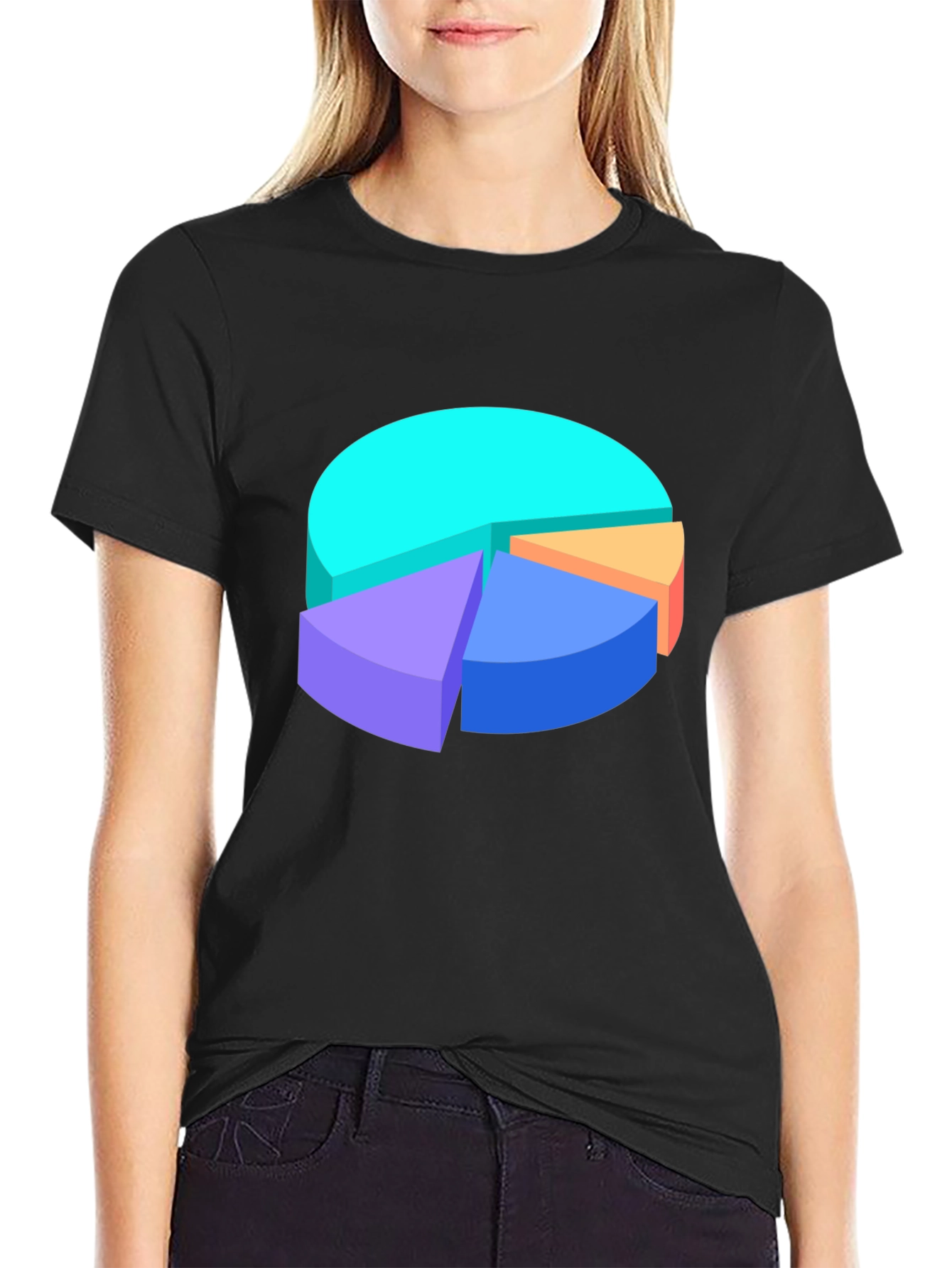 Pie Chart Graphic Tee - Data Visualization