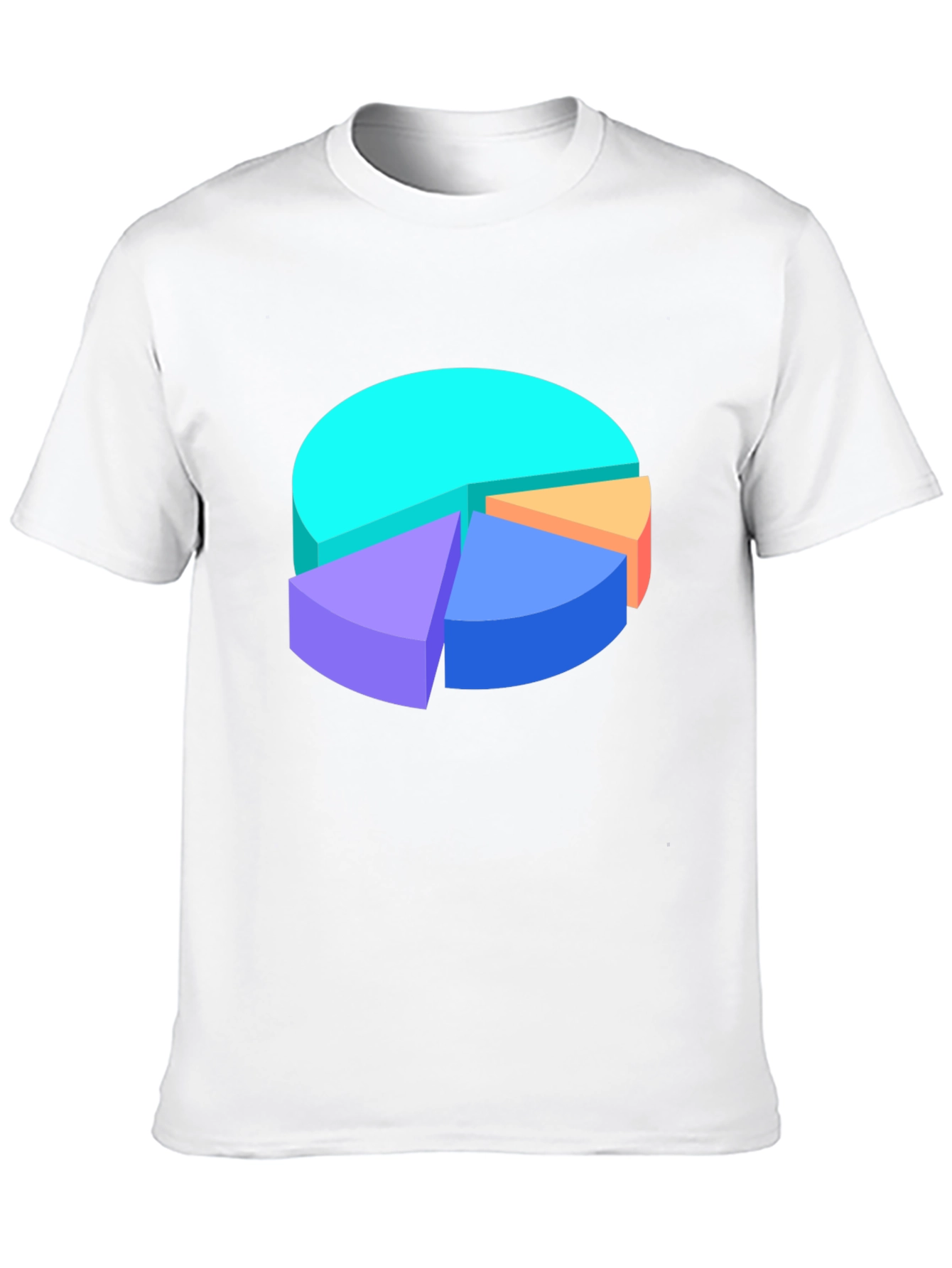 Pie Chart Graphic Tee - Data Visualization