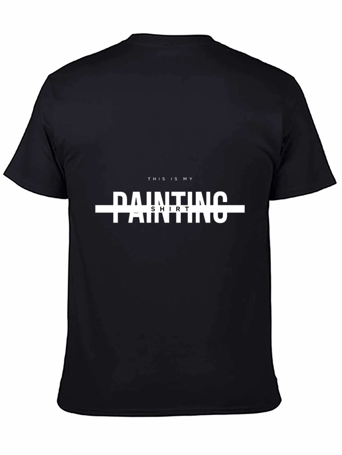 Painters Shirt - Black Crew Neck Tee