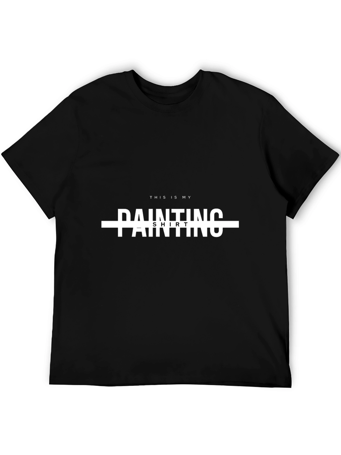 Painters Shirt - Black Crew Neck Tee