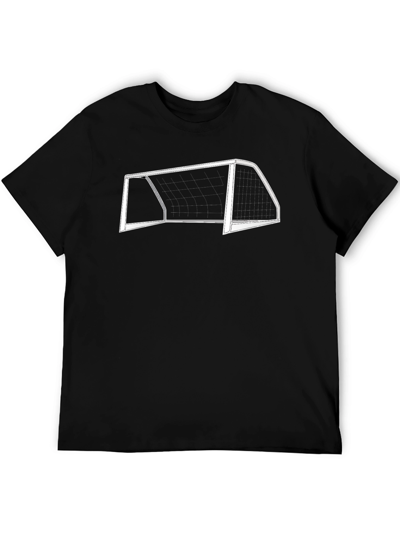 Soccer Goal Graphic Tee - Black