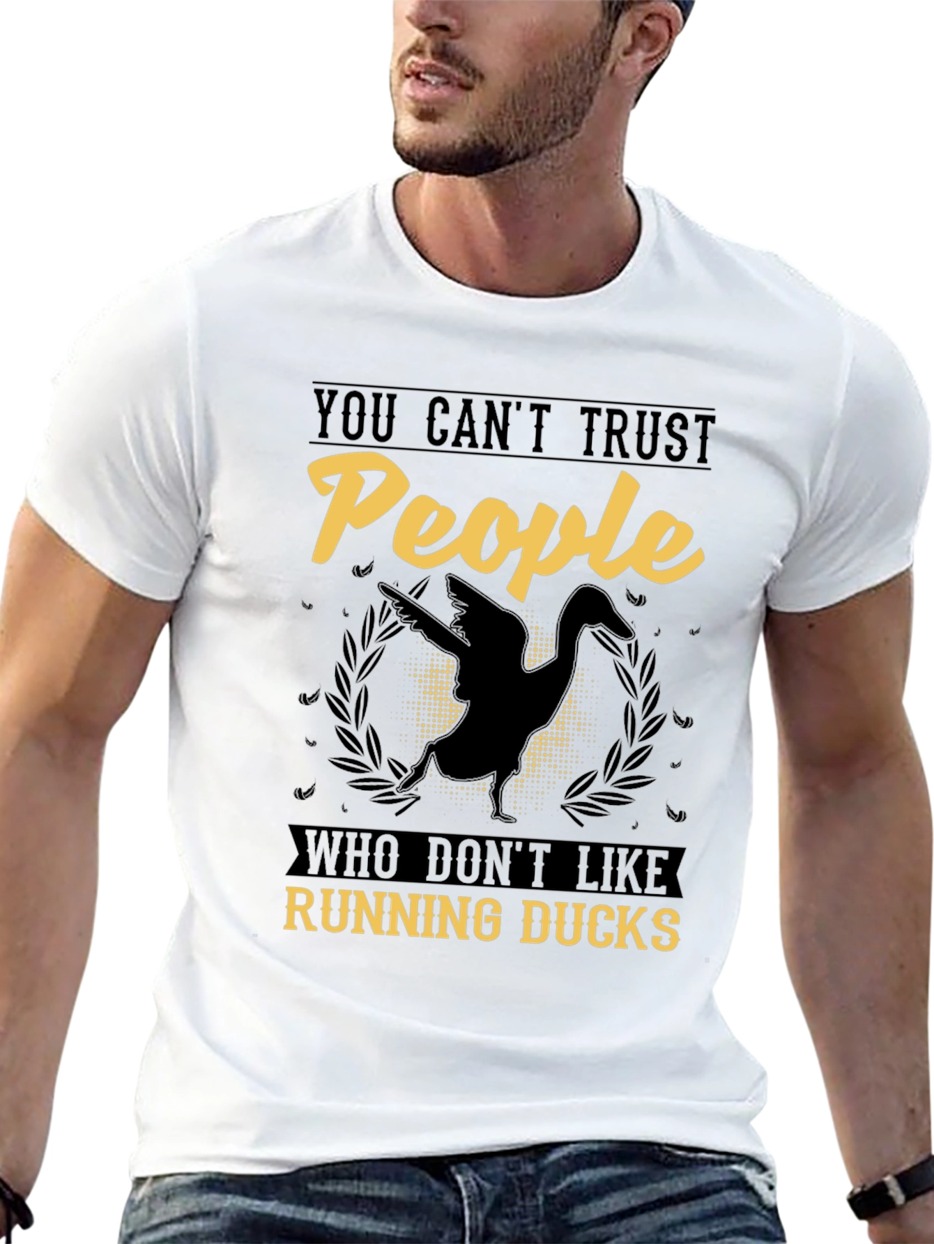 Funny Running Ducks Graphic T-Shirt
