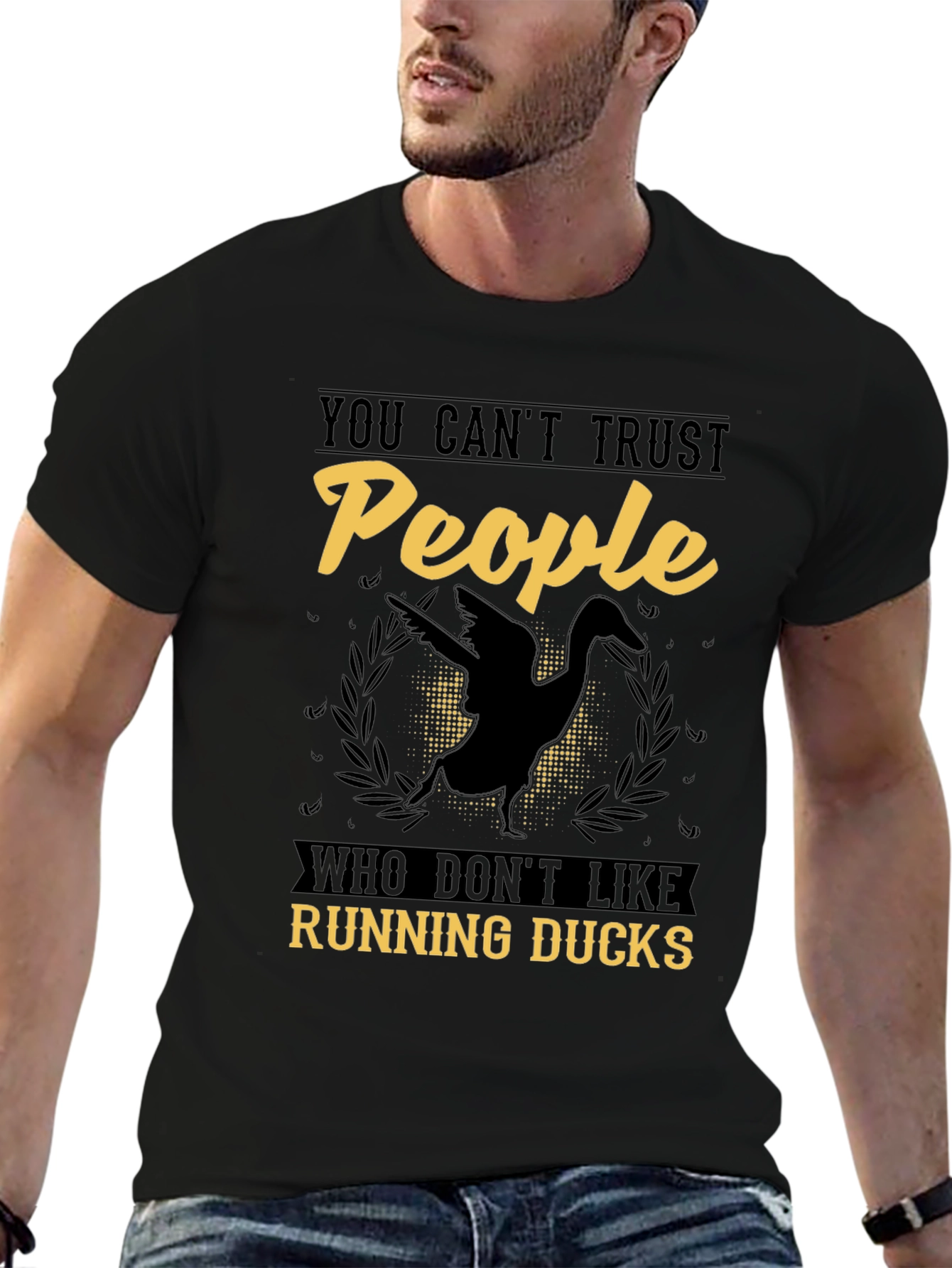 Funny Running Ducks Graphic T-Shirt