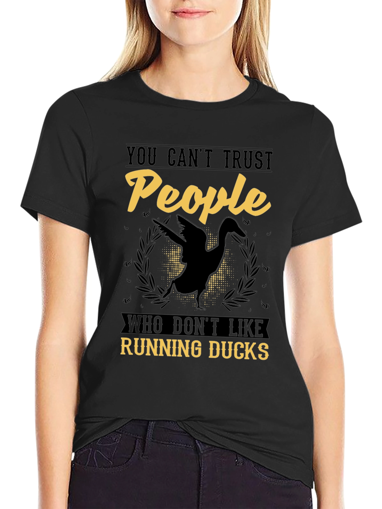 Funny Running Ducks Graphic T-Shirt