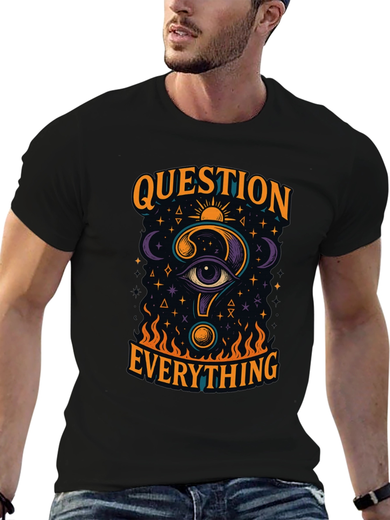 Question Everything Graphic T-Shirt - Mens