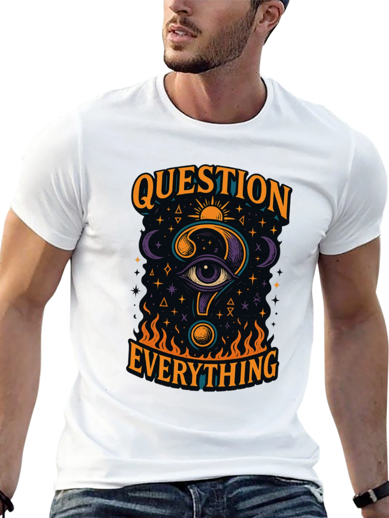 Question Everything Graphic T-Shirt - Mens