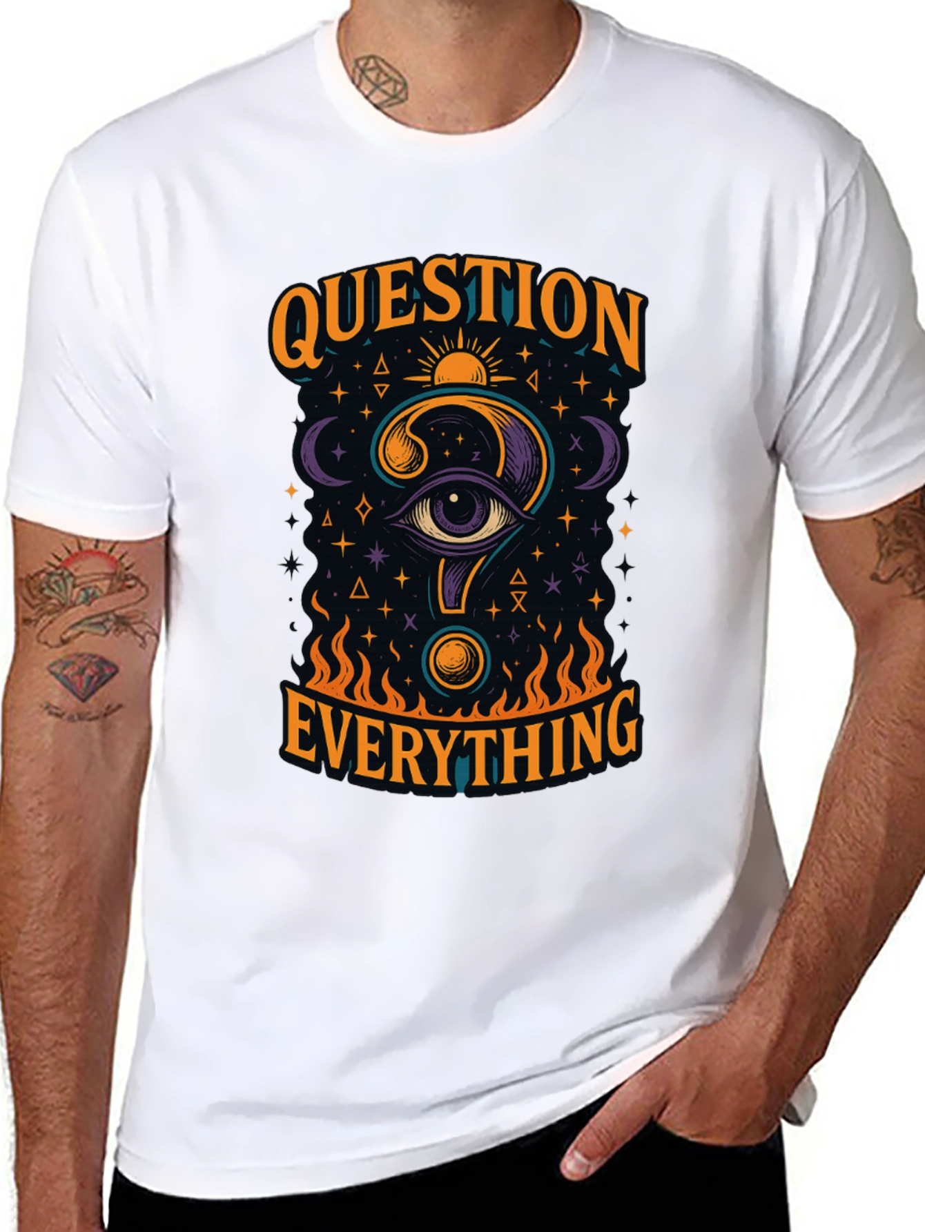 Question Everything Graphic T-Shirt - Mens