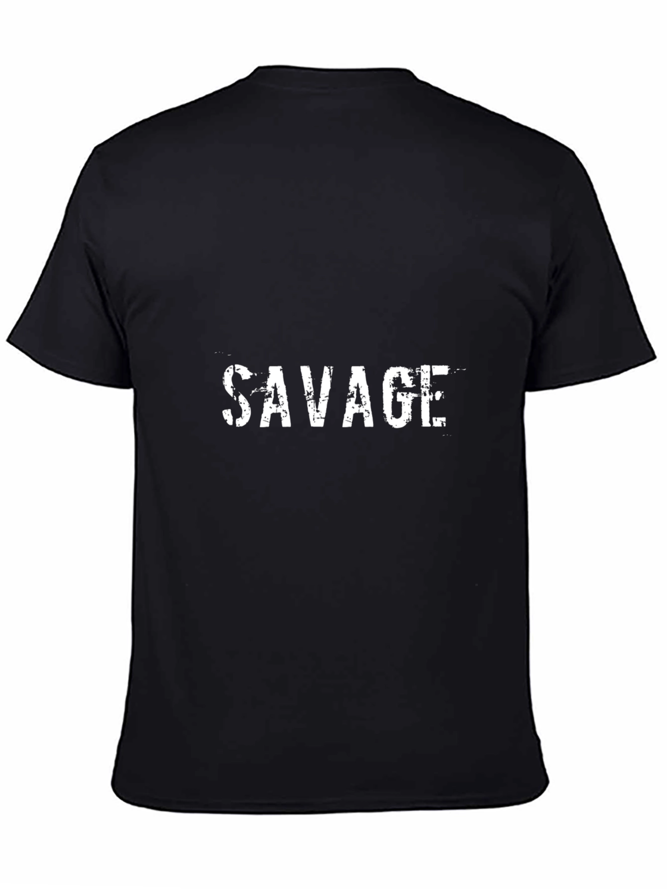 Savage Graphic Print Black T-Shirt