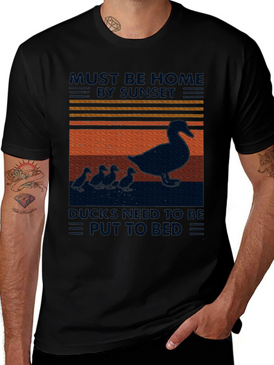 Must Be Home By Sunset Ducks T-Shirt