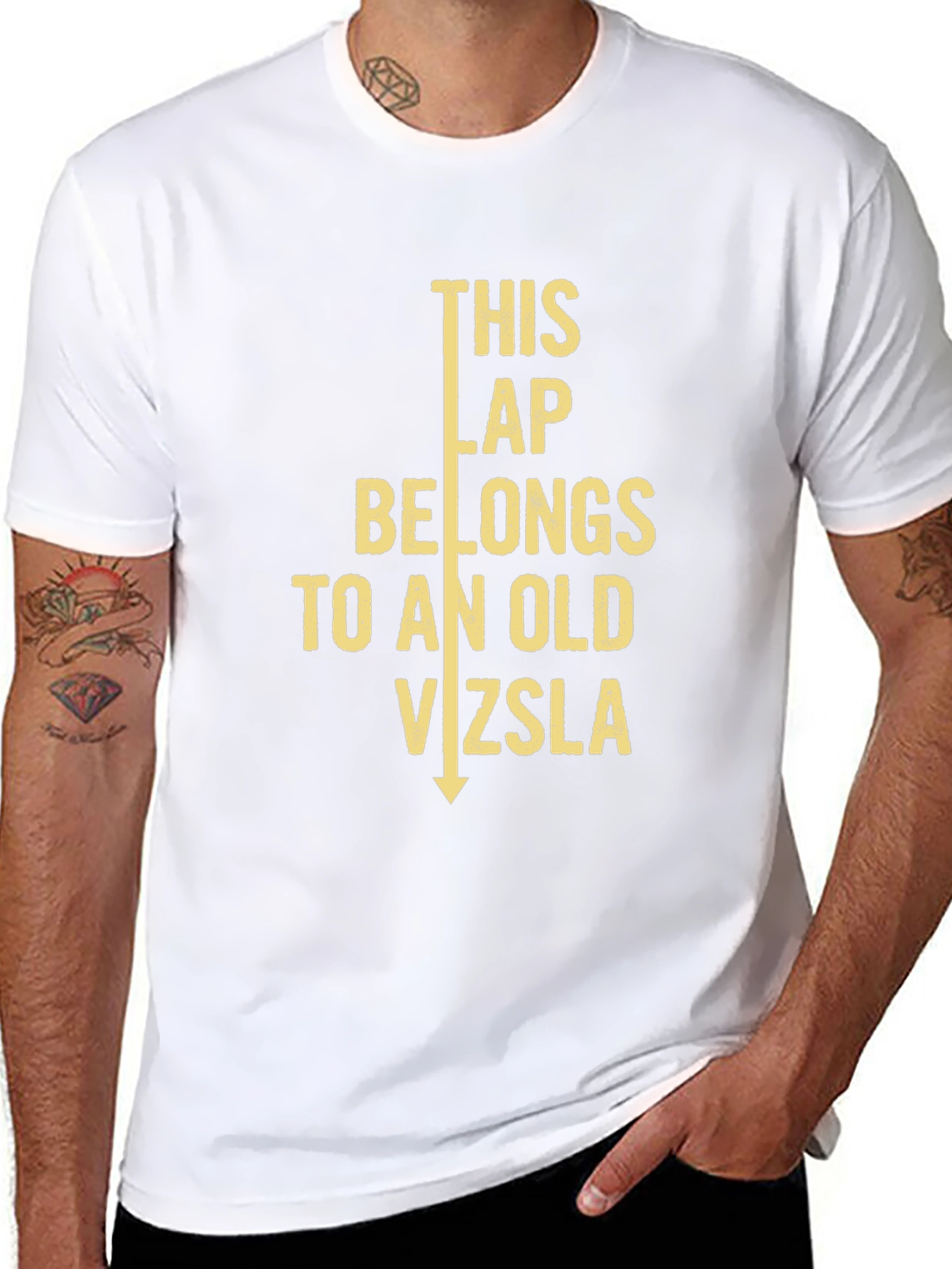 This Lap Belongs to an Old Vizsla T-Shirt