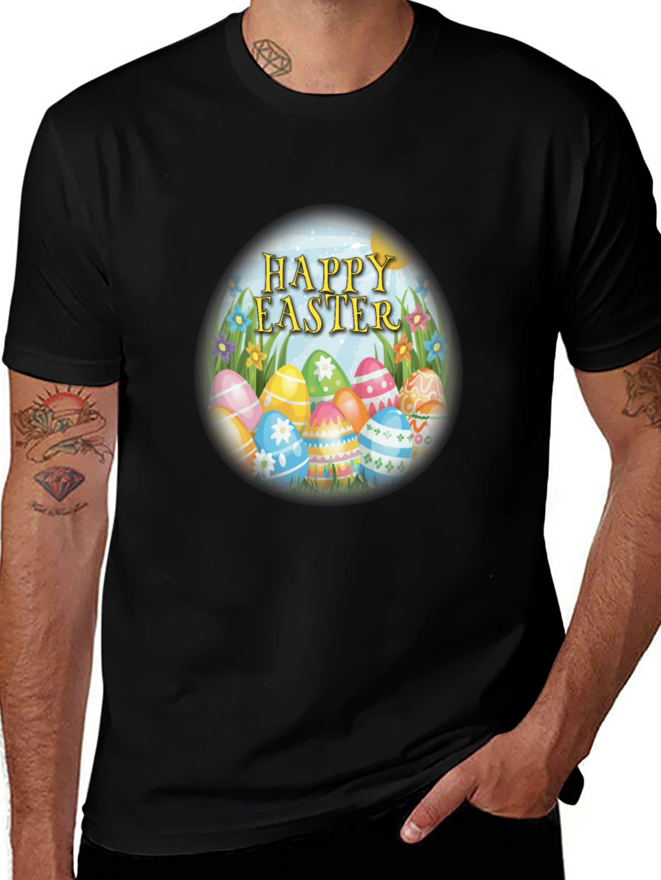 Happy Easter Egg T-Shirt - Festive Celebration Tee