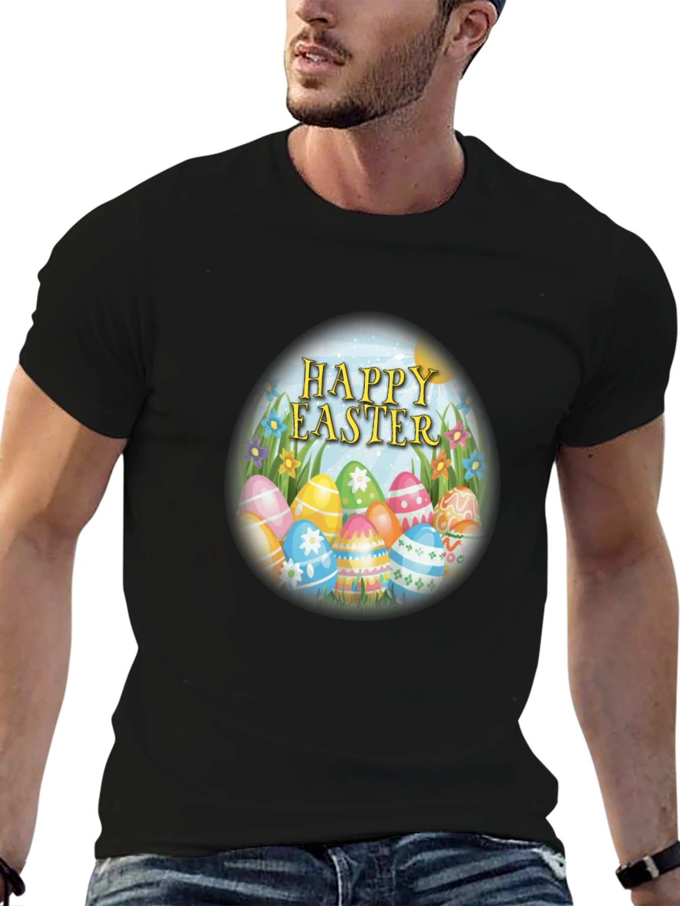 Happy Easter Egg T-Shirt - Festive Celebration Tee